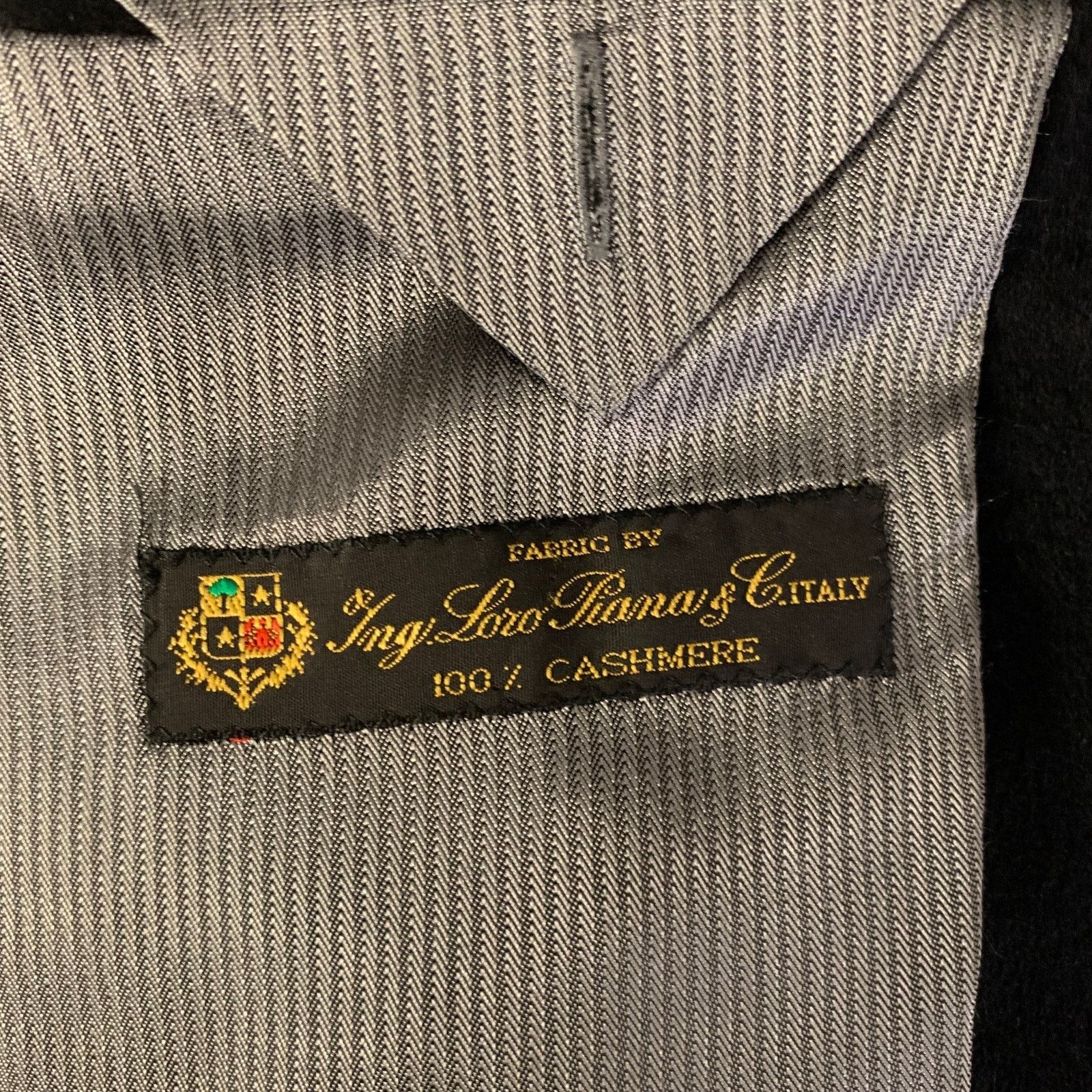 Barneys New York BARNEYS NEW YORK 44 Black Loro Piana Cashmere Sport Coat Size 44R - 5 Thumbnail