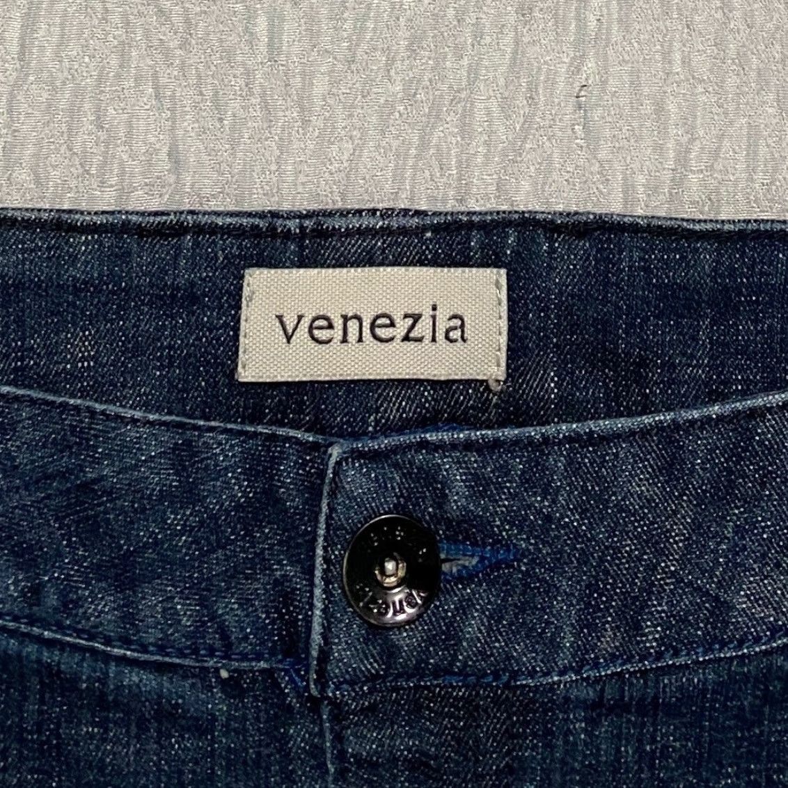 Denime Venezia Women's Jeans Denim Bootcut Embroidered Size 18 Dark Wash Average Inseam 31 in Five Pocket Design Comfort Stretch Size 40" / US 18 - 5 Thumbnail