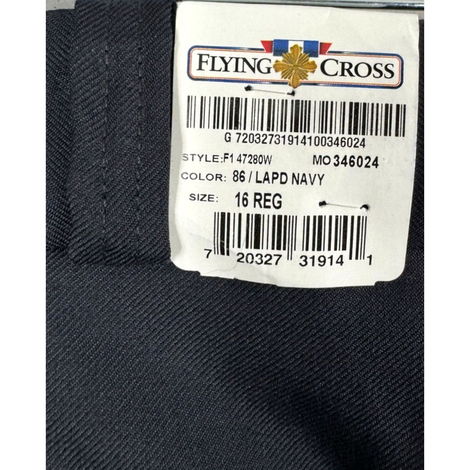 Vintage FLYING CROSS JUSTICE PRO X SIGNATURE SERIES WOMENS 16 REG CREASE PANT LAPD NAVY WOOL FI47280W NEW Size 38" / US 16 / IT 52 - 2 Thumbnail