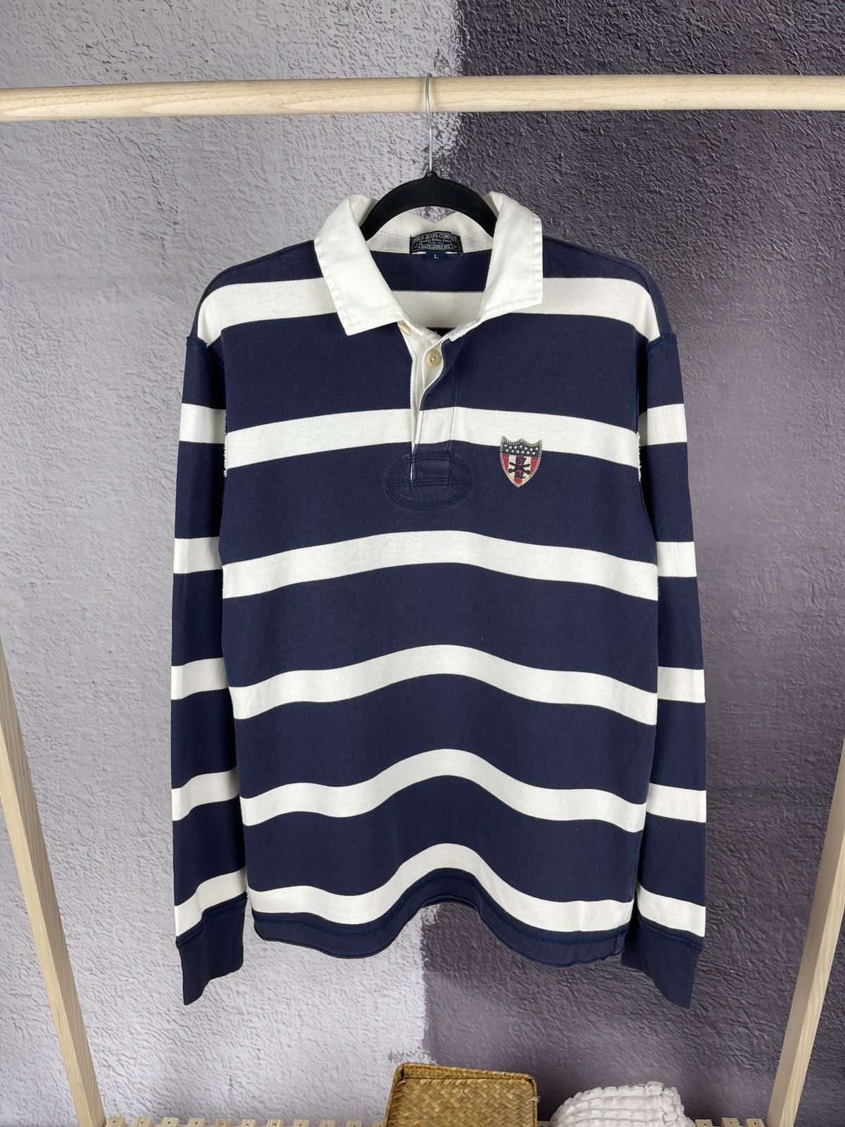 Polo Ralph Lauren Polo Jeans Company Ralph Lauren vintage striped rugby polo Size US L / EU 52-54 / 3 - 2 Thumbnail