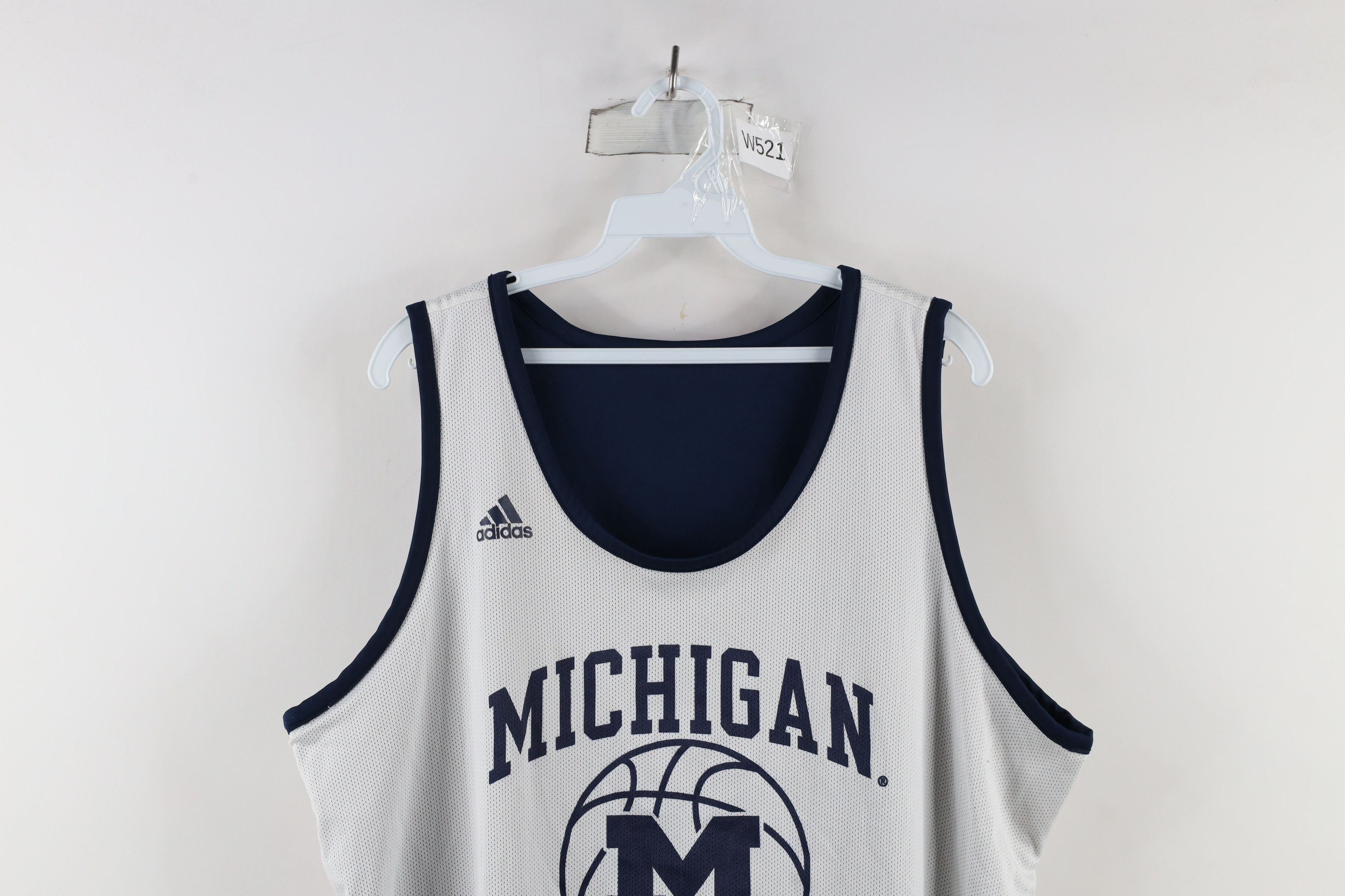 Adidas × Vintage Adidas University of Michigan Basketball Jersey Reversible Size US XL / EU 56 / 4 - 15 Thumbnail
