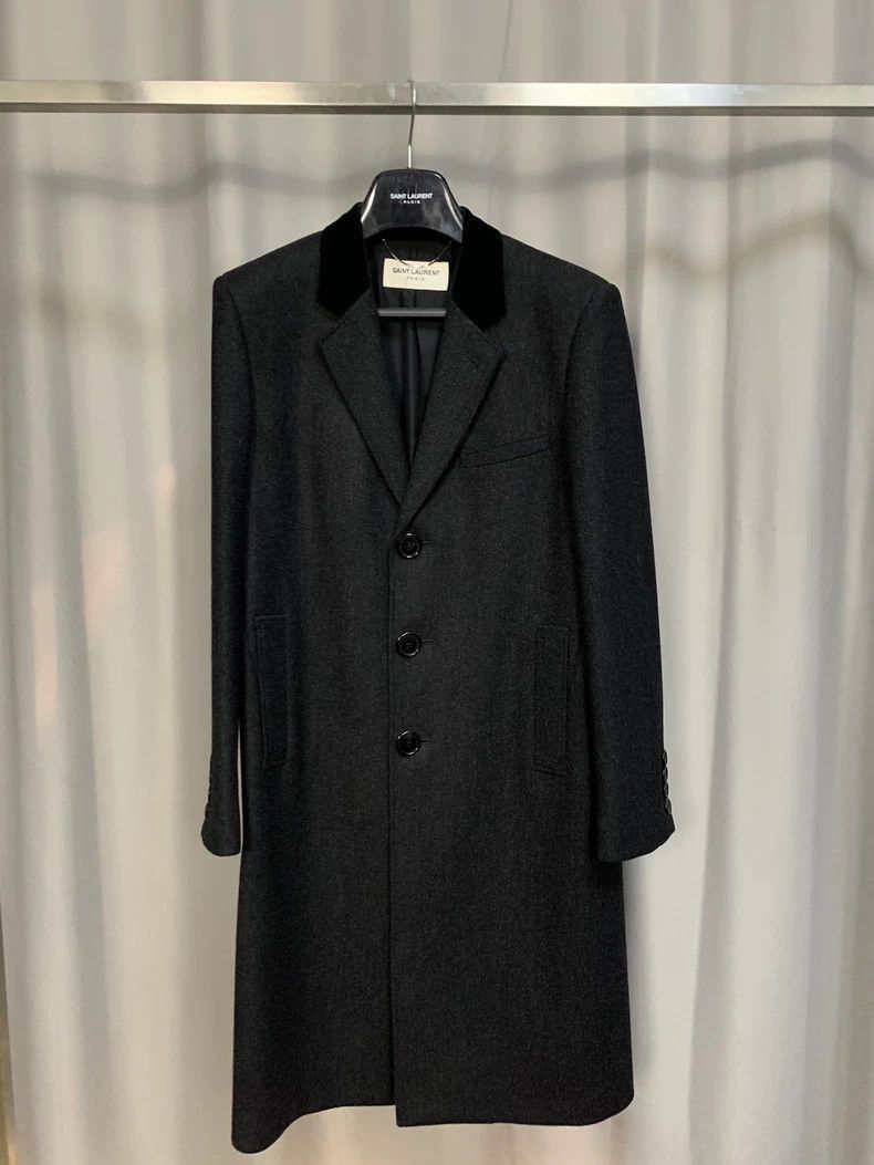 Saint Laurent Paris Saint Laurent 2014FW Wool Chesterfield Coat- Size US M / EU 48-50 / 2 - 1 Thumbnail