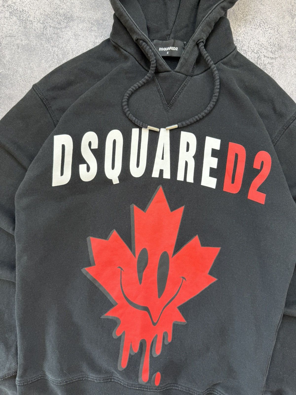 Dsquared2 Dsquared2 Big Logo Black Hoodie Y2K Made In Italy Rare Size US S / EU 44-46 / 1 - 7 Thumbnail