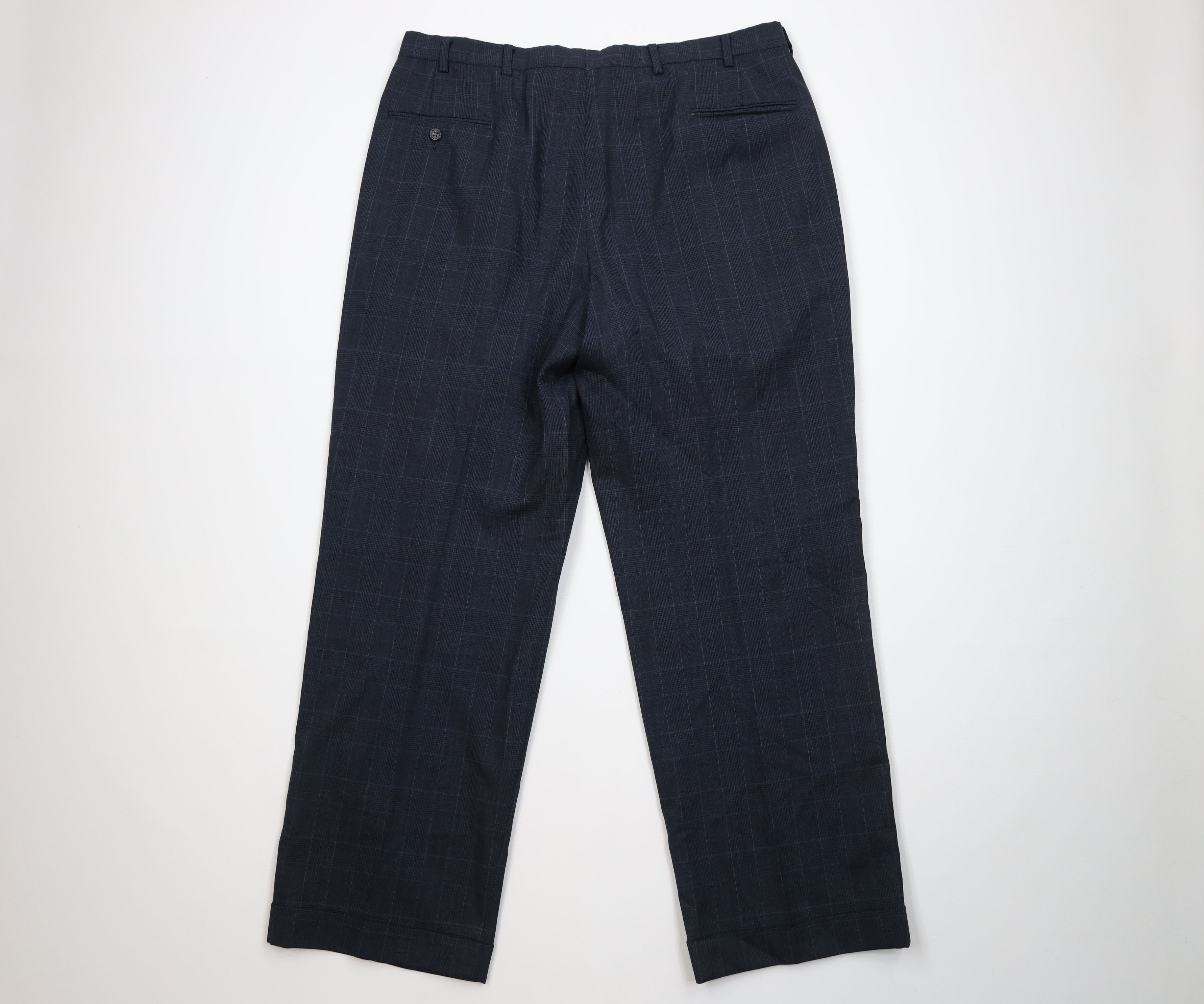Vintage Vintage 70s Streetwear Wide Leg Chino Pants Plaid USA Size US 36 / EU 52 - 7 Thumbnail