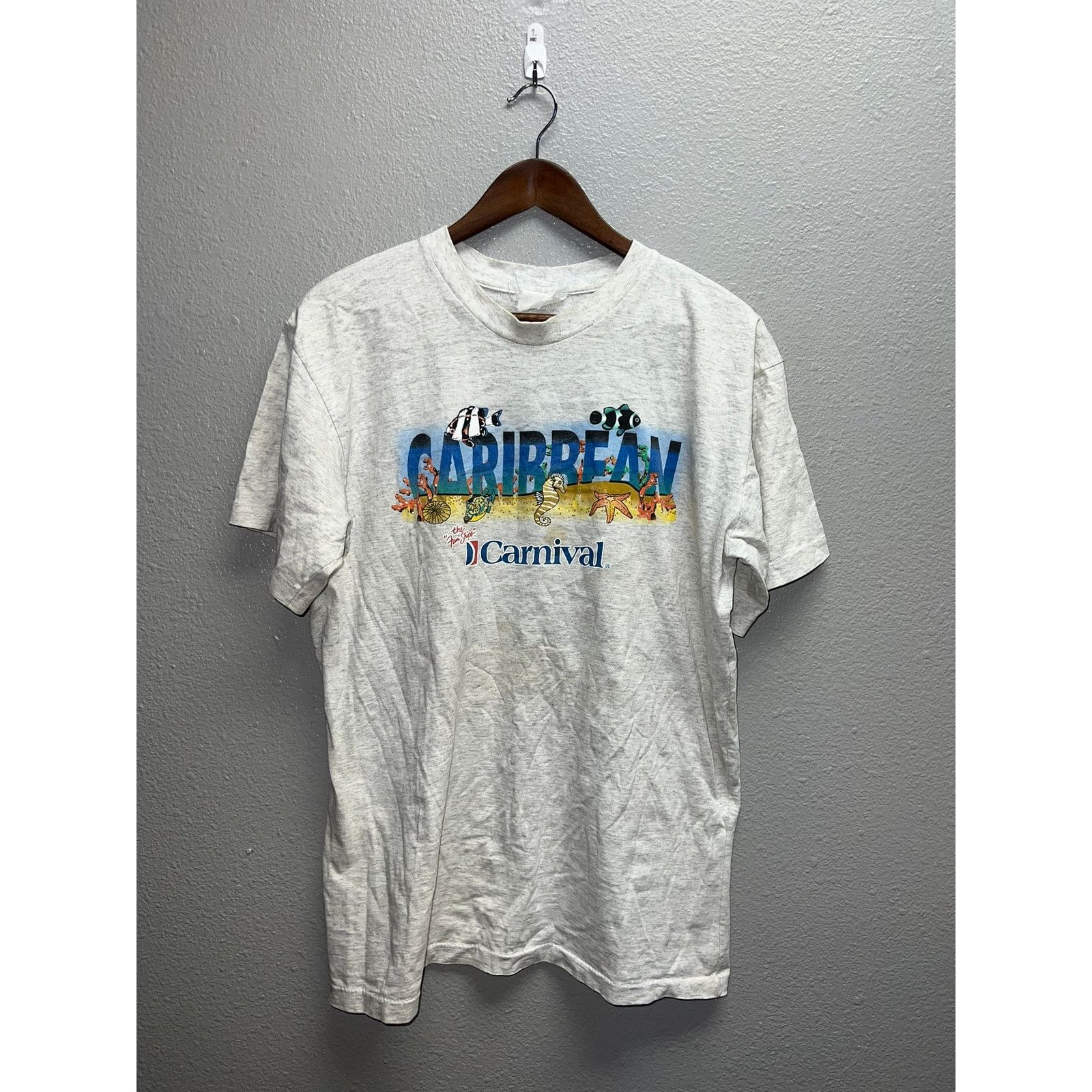 Vintage Vintage Caribbean Shirt Carnival Fun Ship Graphic Tee 90s L Size US L / EU 52-54 / 3 - 1 Thumbnail