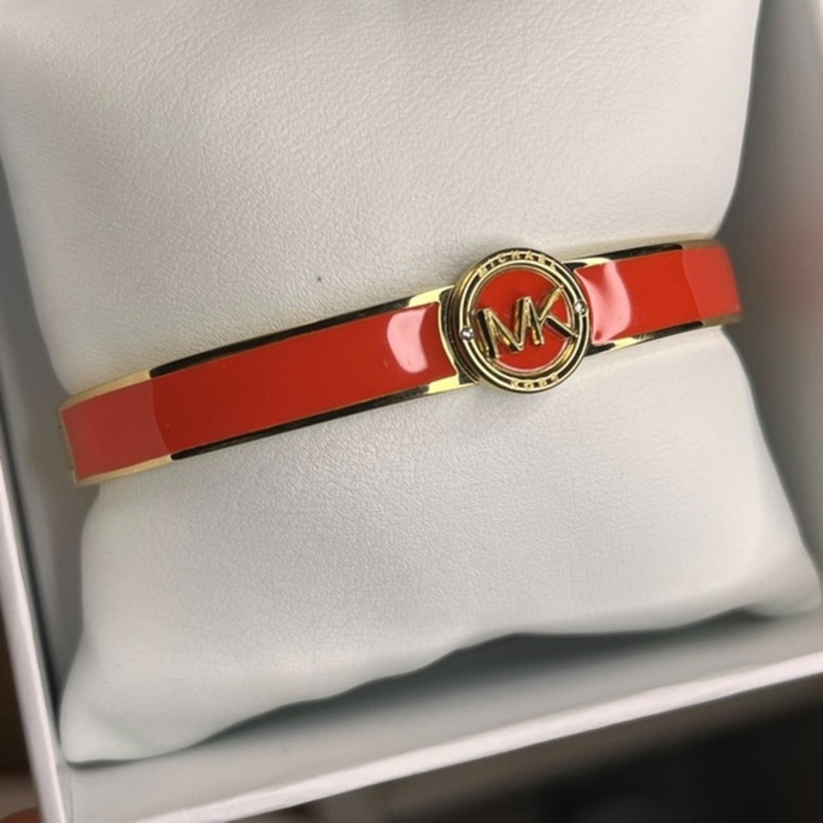 Michael Kors Michael Kors MK Logo Enamel Bangle Bracelet NWT Size ONE SIZE - 1 Thumbnail