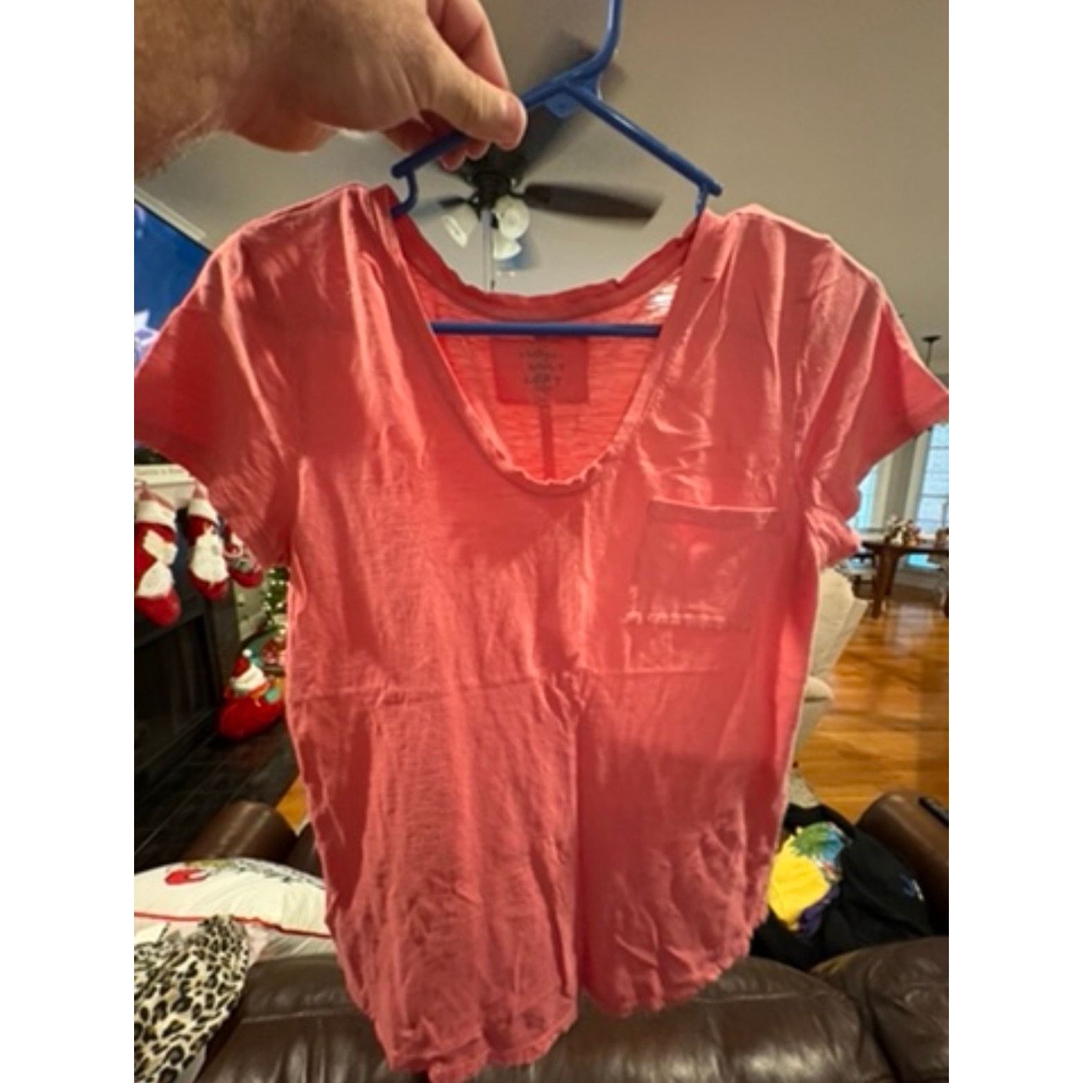 Loft LOFT Vintage Wash T Shirt XS 0 2 Coral Pink Short Sleeve Size XS / US 0-2 / IT 36-38 - 2 Thumbnail
