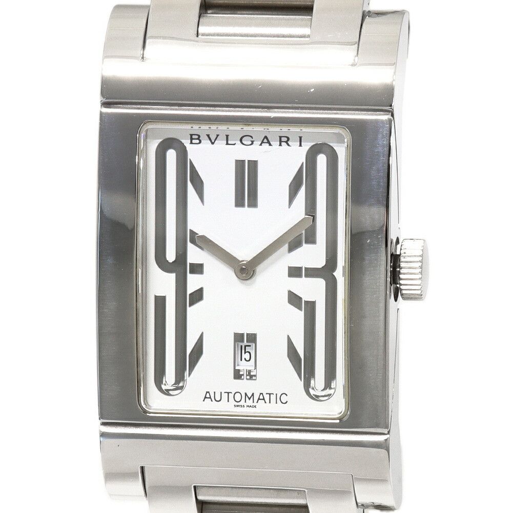 Bvlgari Bvlgari Bvlgari White Dial Rettangolo Automatic Watch RT45S Metal Automatic RT45S DUTY FREE for USA Size ONE SIZE - 1 Thumbnail