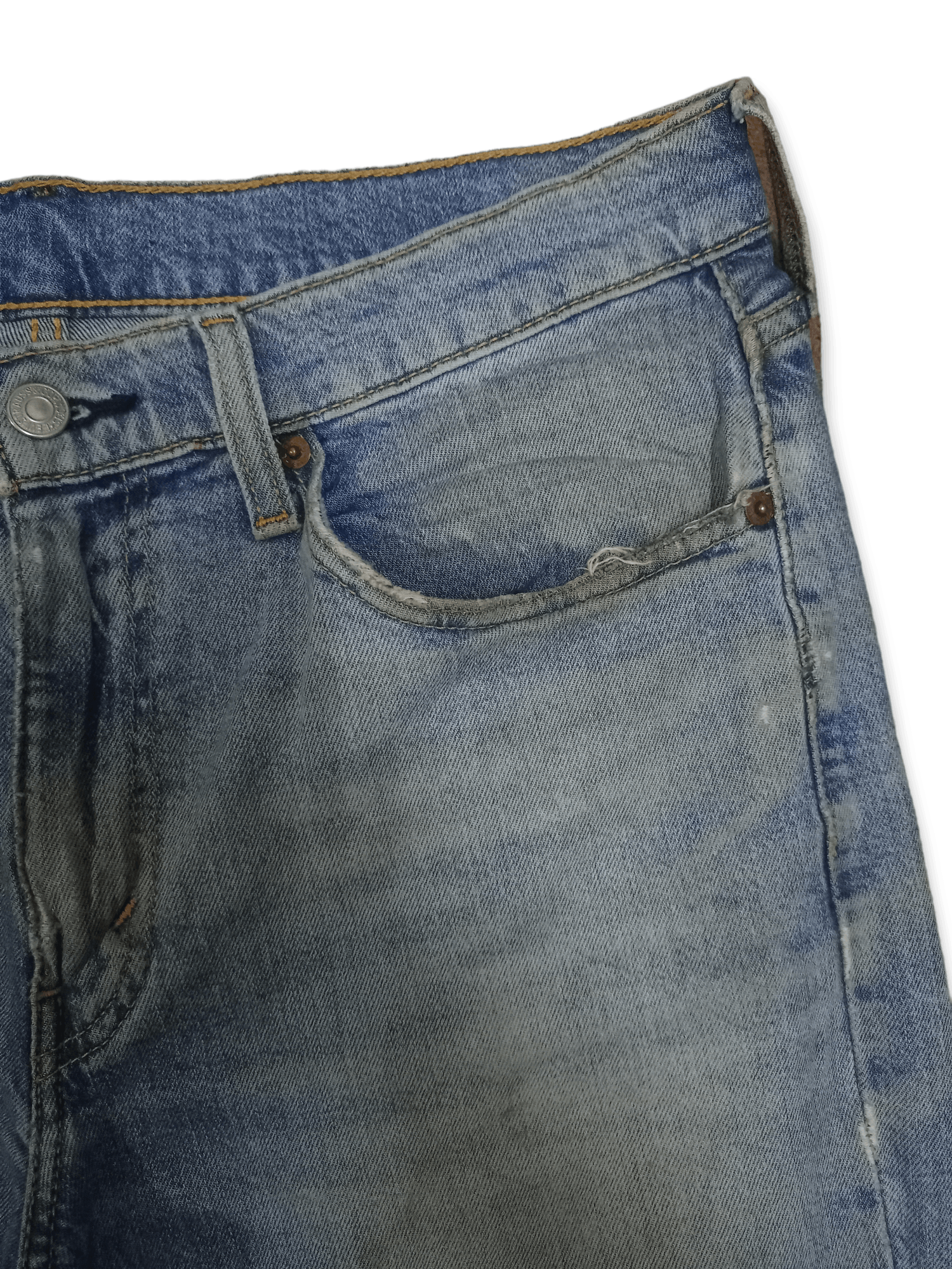 Levi's Vintage Levis 514 Mud Wash Distressed Baggy Jeans 32x31 Size US 32 / EU 48 - 5 Thumbnail