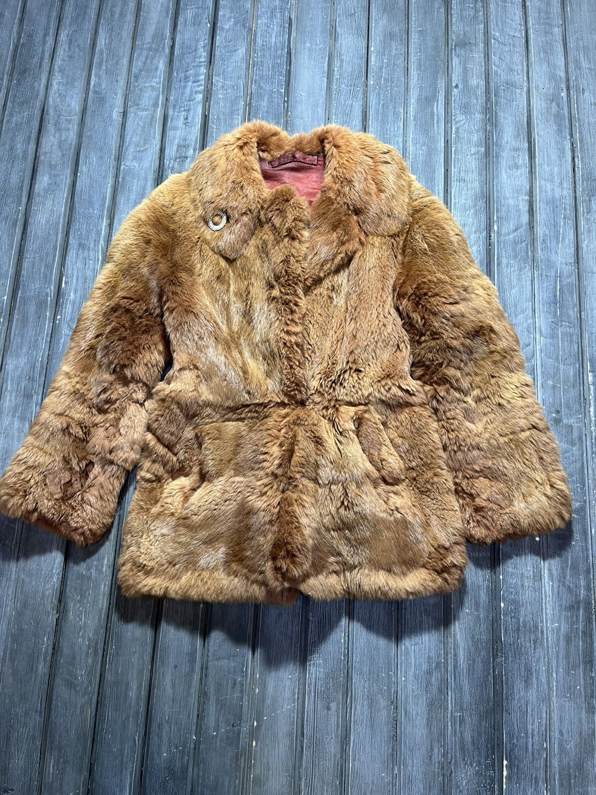 Japanese Brand Vtg Yohji Yamamoto If Six Was Nine Style Opium Fur Jacket Size S / US 4 / IT 40 - 2 Thumbnail