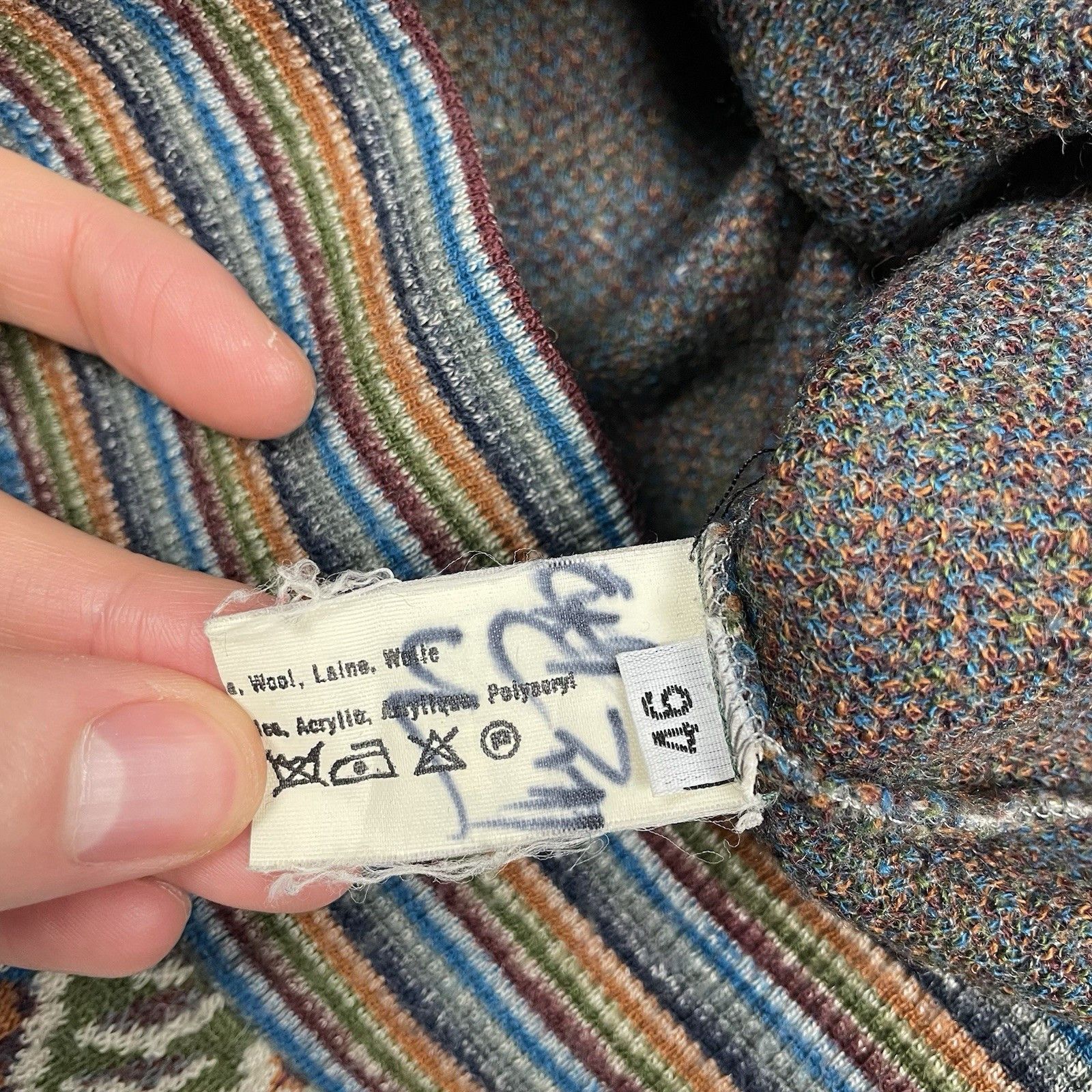 Missoni Vintage 90s Missoni Sport Knit Large Crewneck Sweatshirt Size US L / EU 52-54 / 3 - 5 Thumbnail