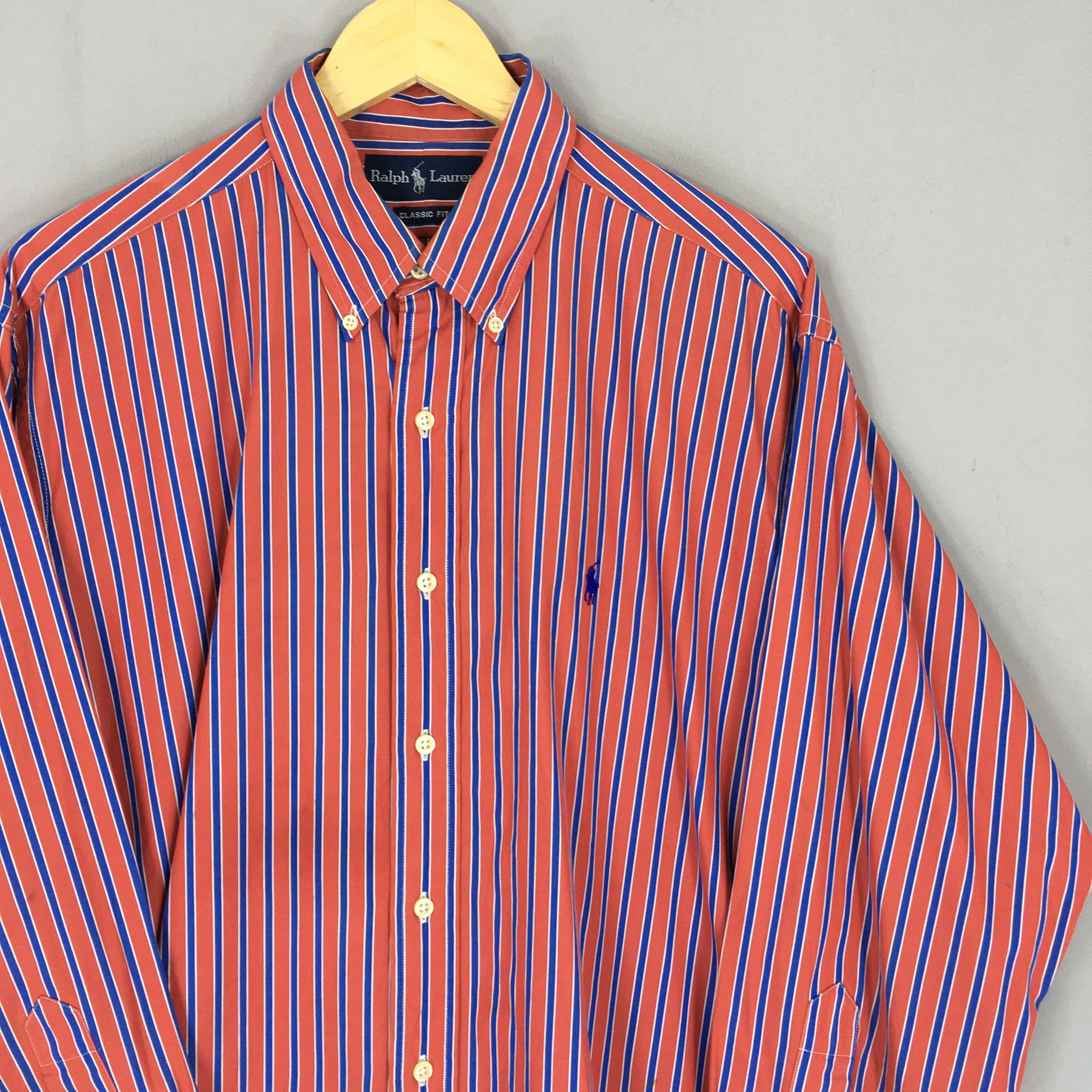 Polo Ralph Lauren × Ralph Lauren Vintage 90s Polo Ralph Lauren Stripes Flannel Shirt Large Size US L / EU 52-54 / 3 - 2 Thumbnail