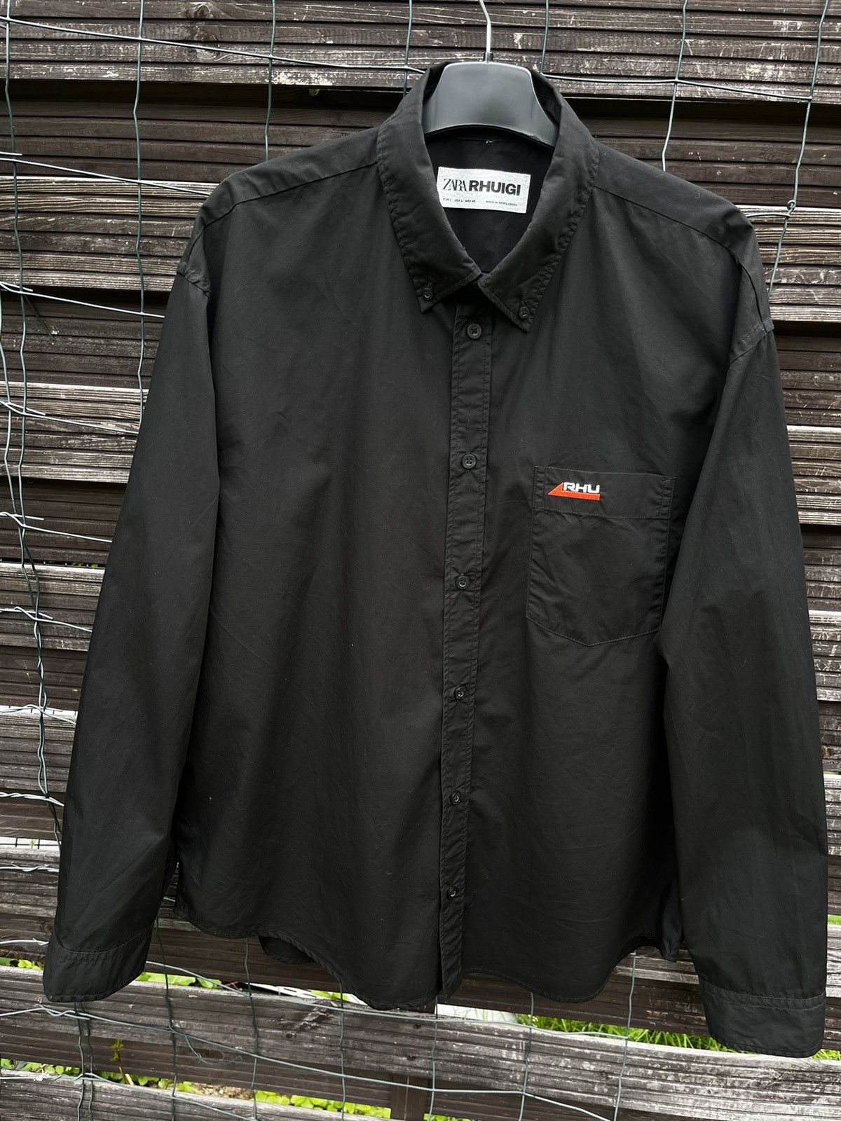 Rhude × Zara ⚫️ ZARA × RHUIGI TECHNICAL RHUDE SHIRT Size US L / EU 52-54 / 3 - 5 Thumbnail