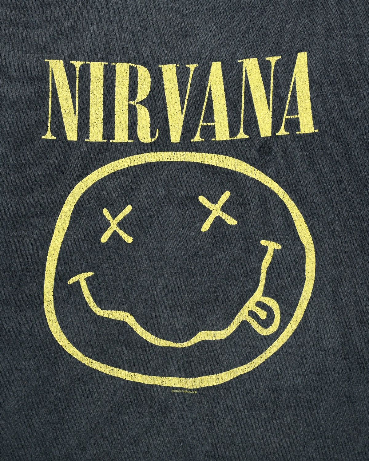 Band Tees Nirvana 2003 Faded Trashed Distressed Smiley Corp Whores t Size US S / EU 44-46 / 1 - 4 Thumbnail