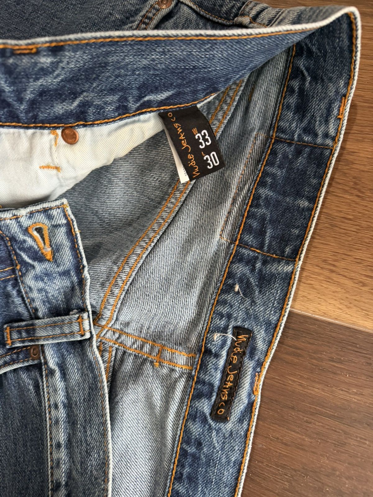 Nudie Jeans Gritty Jackson Friendly Blue W33/L30 Size US 33 - 3 Thumbnail