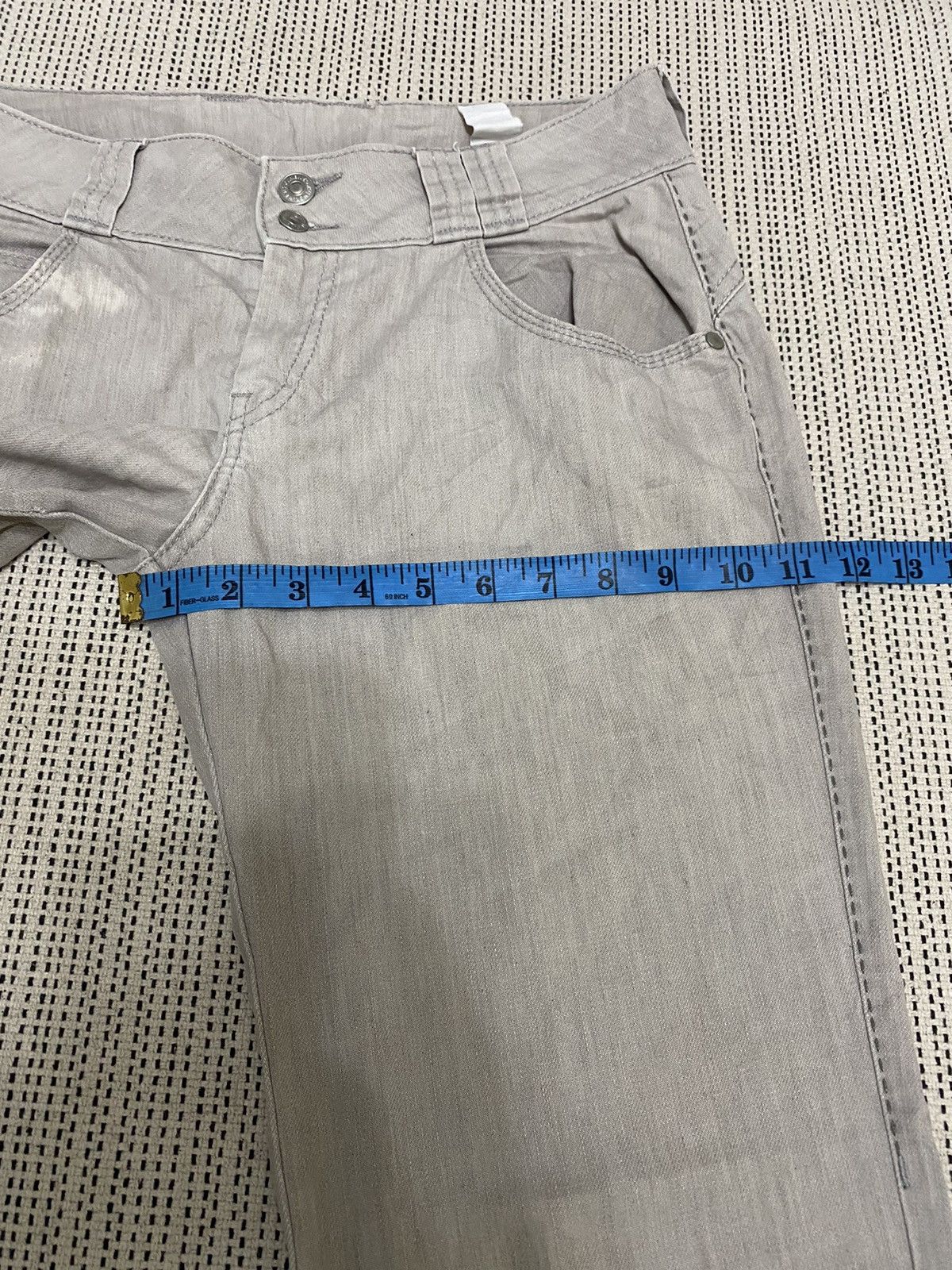 Japanese Brand × Jean × Kenzo Vintage Kenzo jeans y2k white low rise straight leg denim Size US 30 / EU 46 - 20 Thumbnail