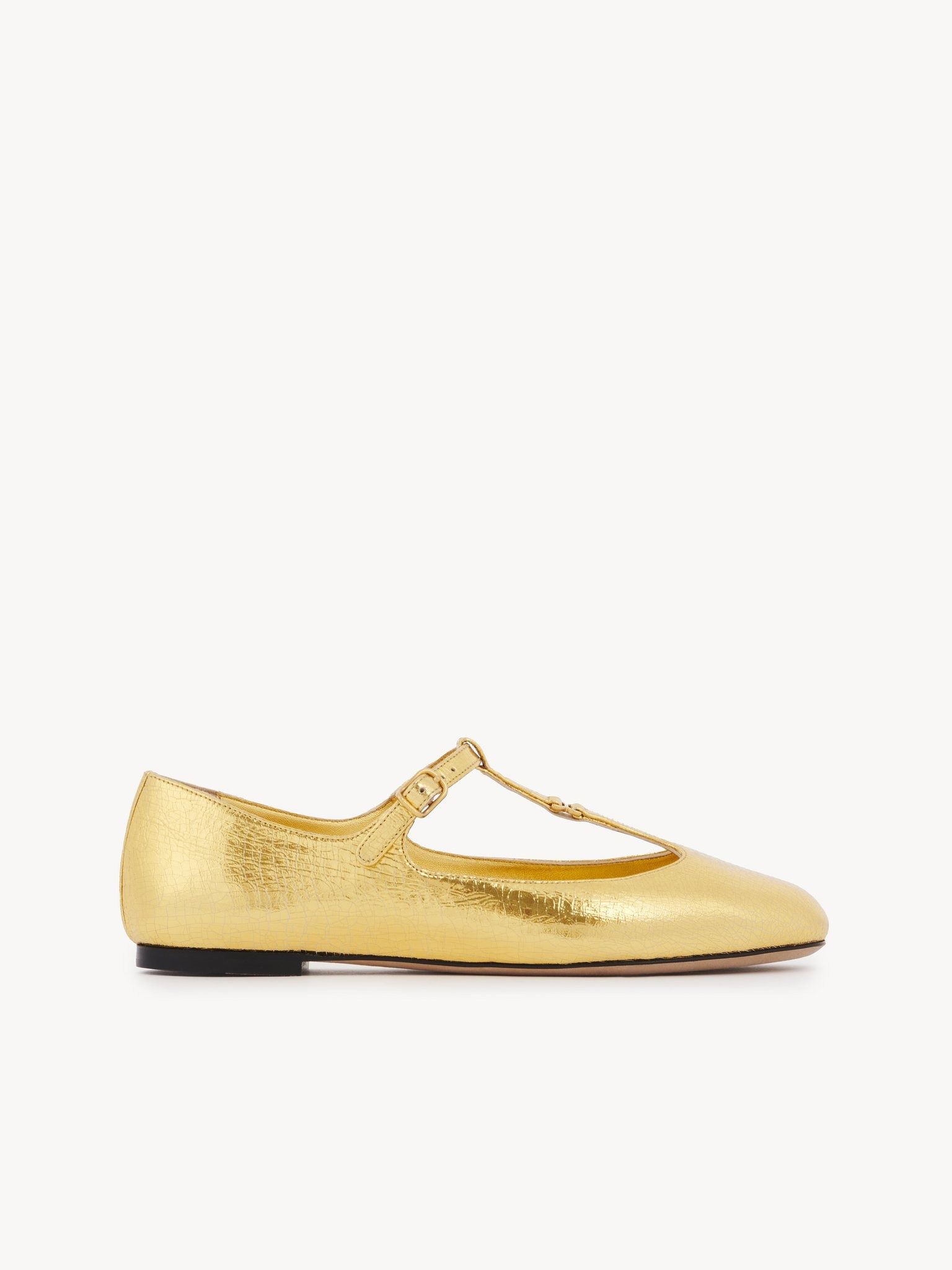 Chloe o1loc1c11125 Marcie Ballerina Flats in Gold Size US 8 / IT 38 - 1 Thumbnail