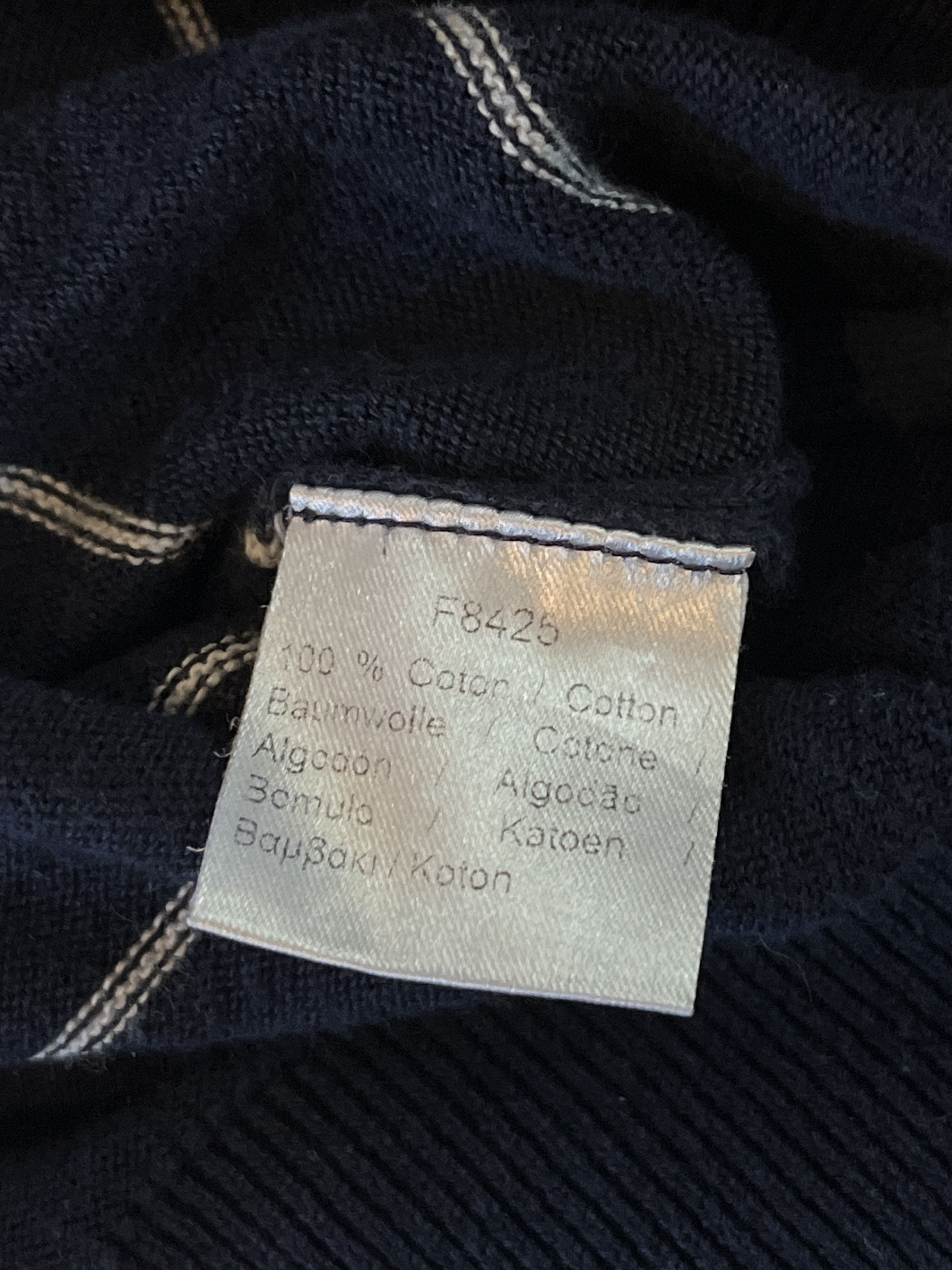Lacoste × Vintage 90’s Lacoste Striped V Sweater Size US XL / EU 56 / 4 - 4 Thumbnail