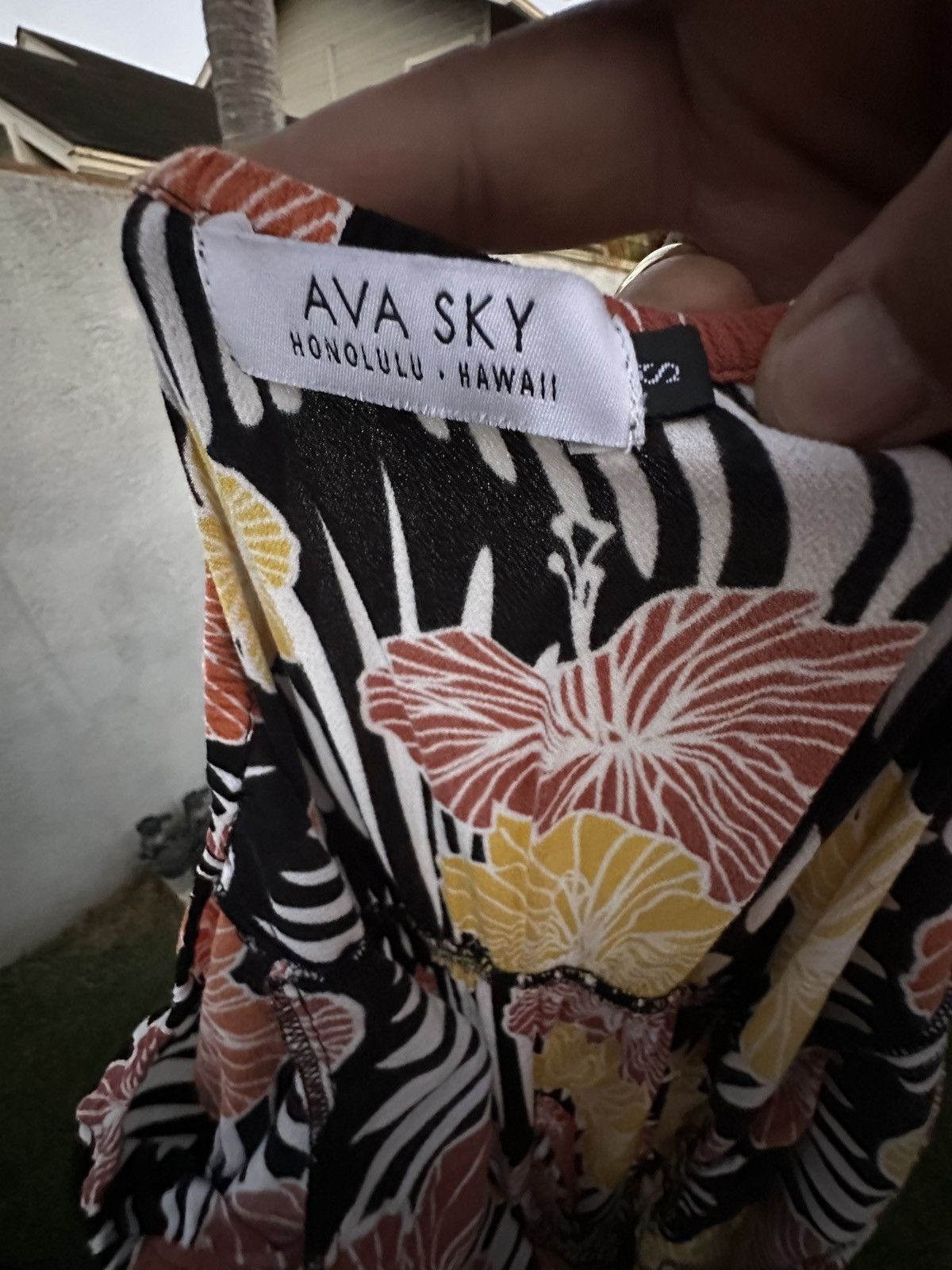 Other PreOwned Ava Sky Hawaiian Print Dress Women's Small Size S / US 4 / IT 40 - 4 Thumbnail