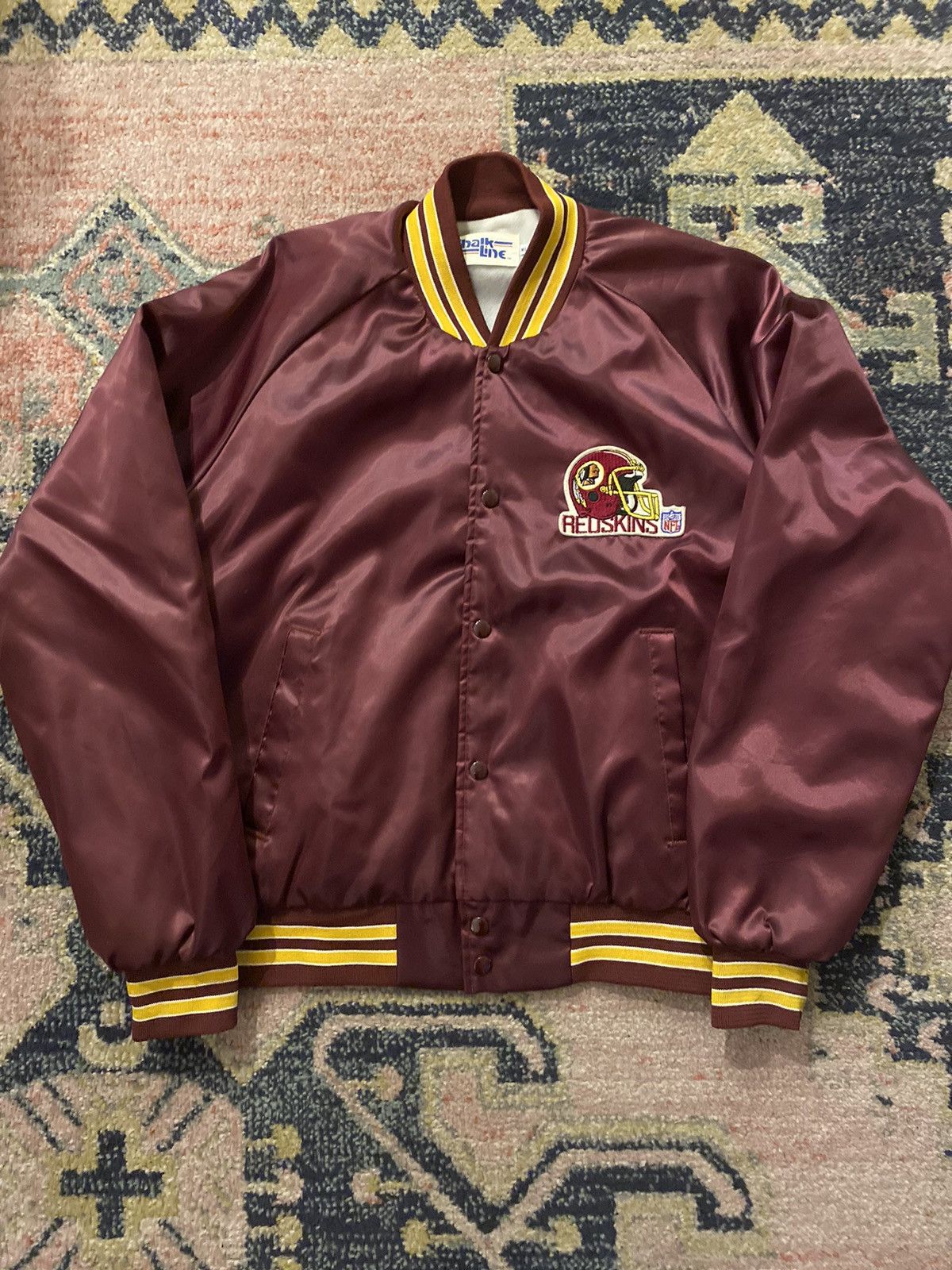 image of Chalk Line x Vintage Washington Redskins Satin Jacket, Men's (Size XL)