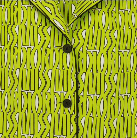 Dior o1w1db11225 451V29 Pajama Jacket in Green Size M / US 6-8 / IT 42-44 - 3 Thumbnail