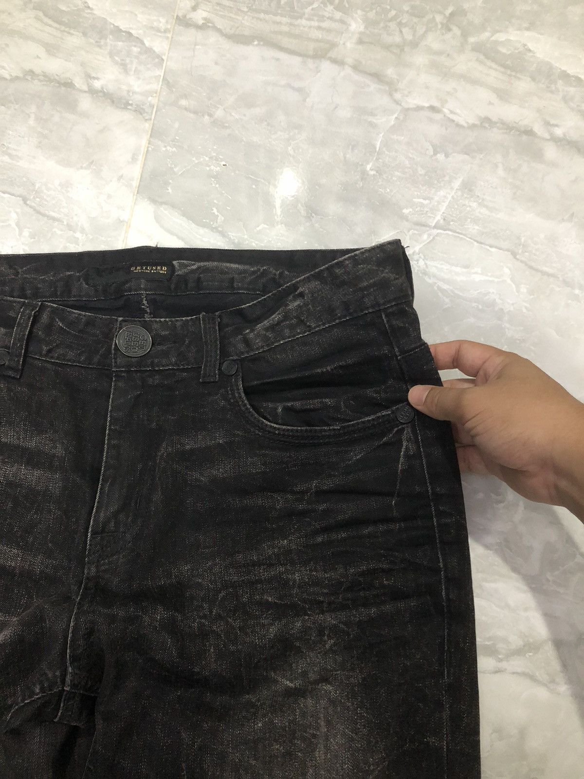 Hysteric Glamour GET USED Black Washed Jeans W34 L32.5 Size US 34 / EU 50 - 4 Thumbnail