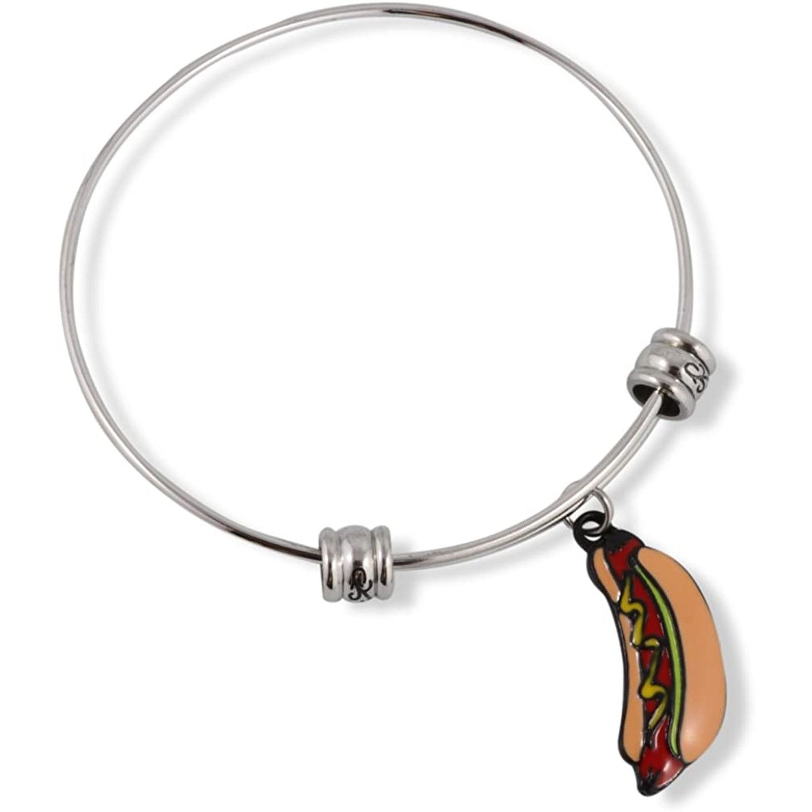 & Other Stories Hot Dog Enamel Food Weiner Bangle Bracelet Jewelry Size ONE SIZE - 1 Thumbnail