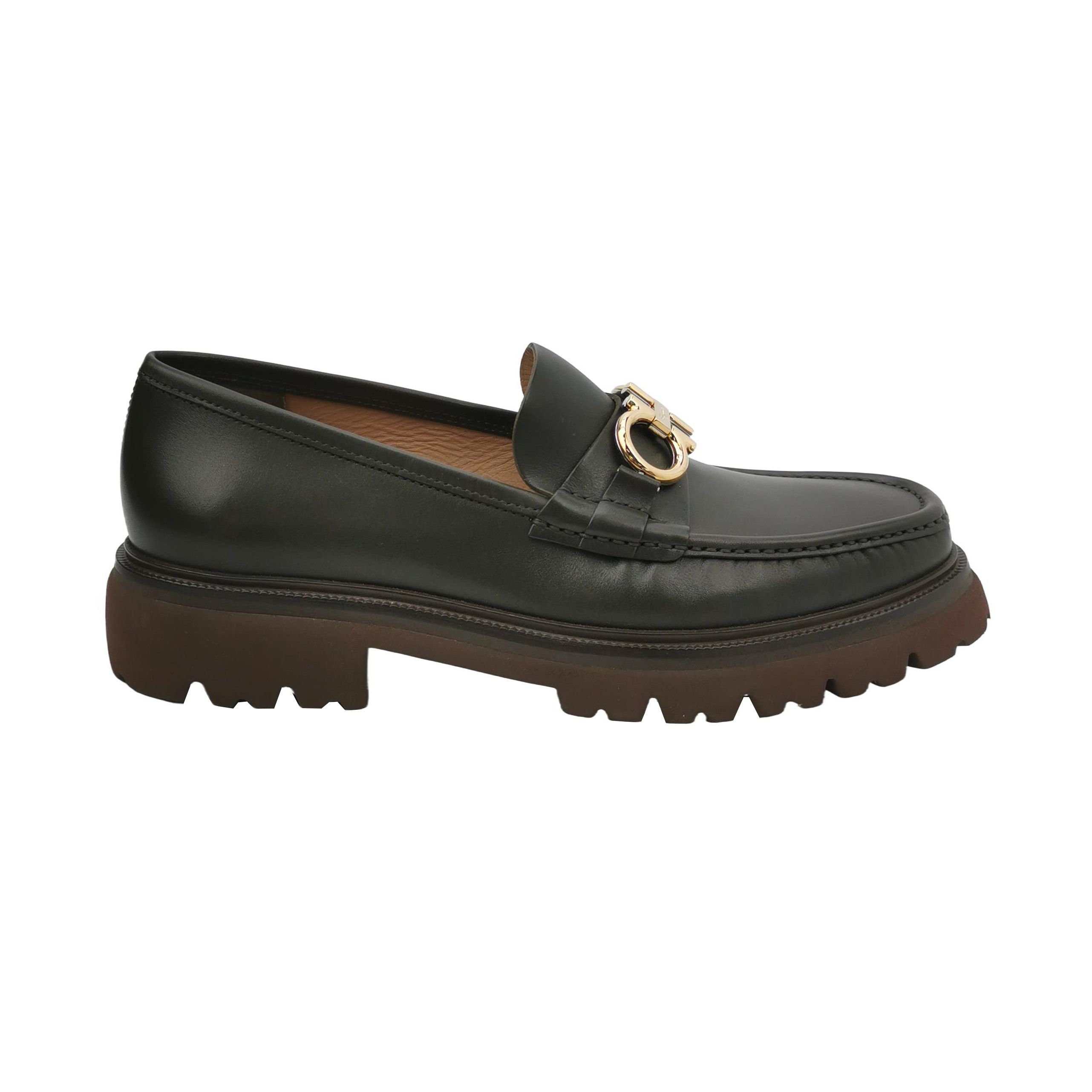 Salvatore Ferragamo Salvatore Ferragamo Gancini Leather Loafers 43 Size US 10 / EU 43 - 1 Thumbnail