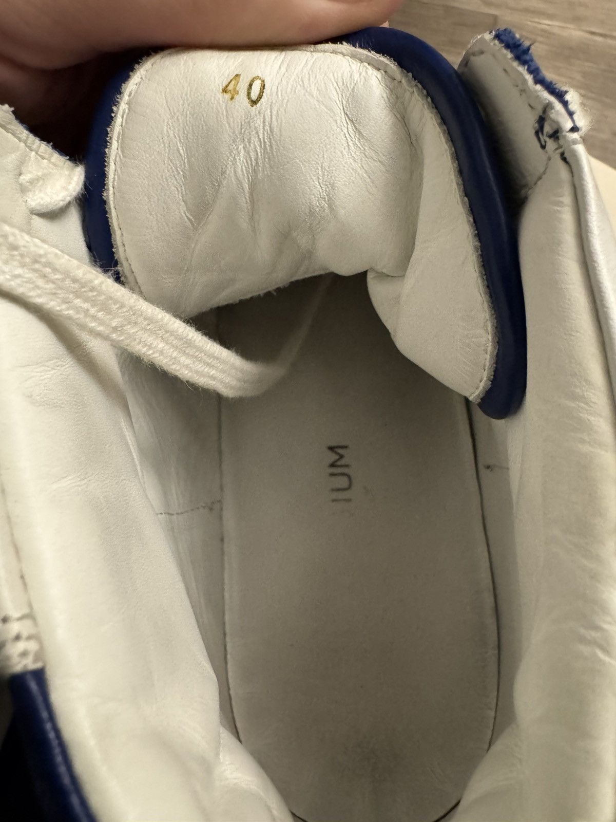 Collegium Collegium High Top Sneakers Blue Size US 7 / EU 40 - 5 Thumbnail