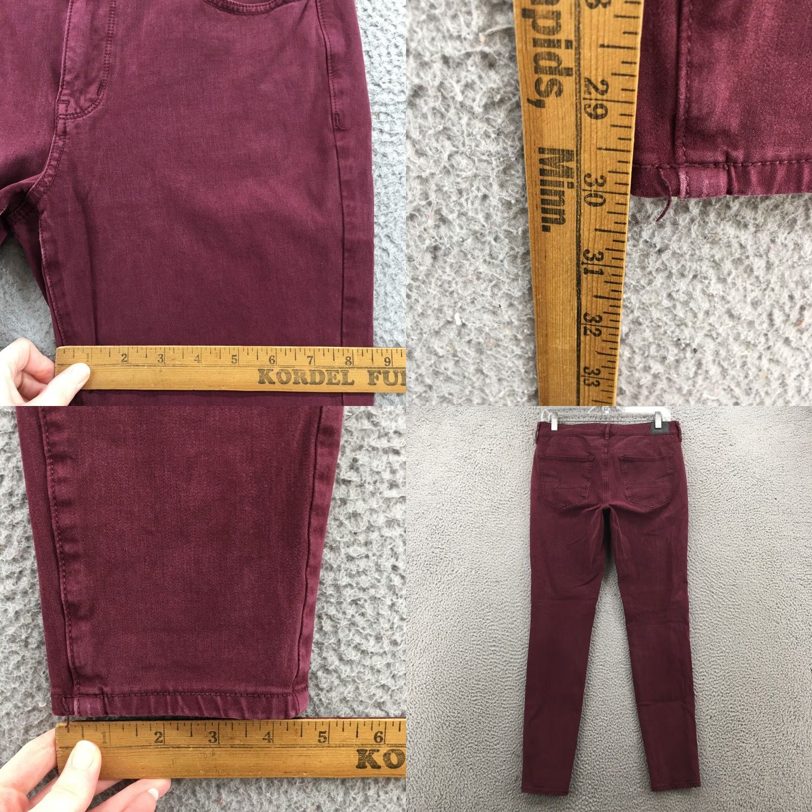 American Eagle Outfitters American Eagle Outfitters Hi-Rise Jegging Jeans Womens 8 Red Button Stretch Zip Adult Regular Size 8 Denim Warm Season 4-Pocket Size 30" / US 8 / IT 44 - 8 Thumbnail