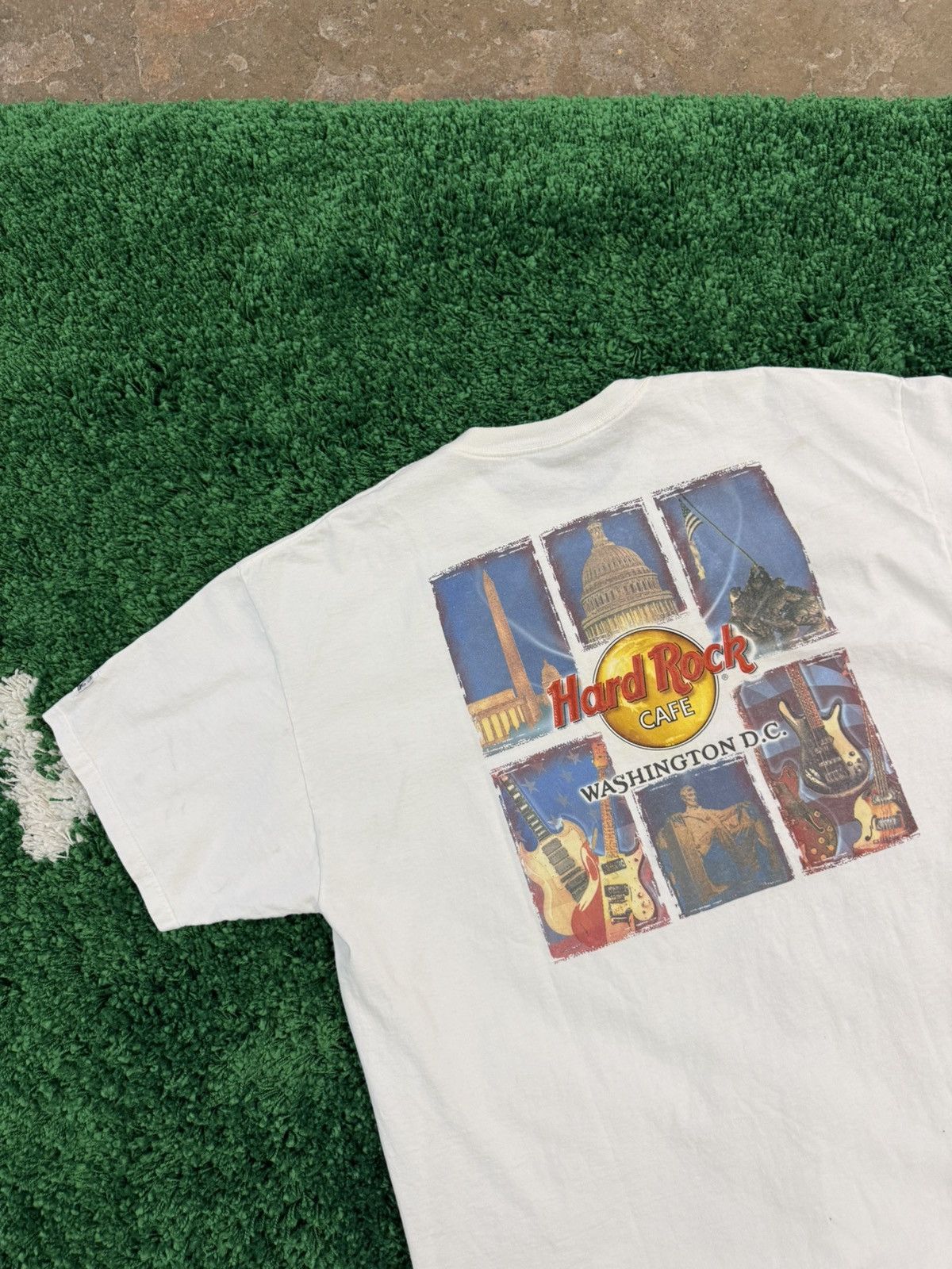 Hard Rock Cafe × Vintage Vintage Hard Rock Cafe Washington DC Tee White 2XL XXL Size US XXL / EU 58 / 5 - 5 Thumbnail