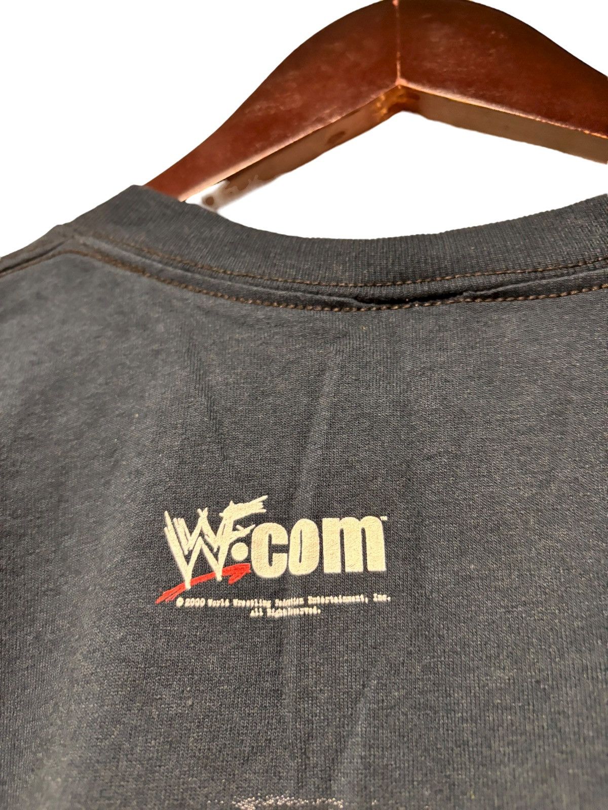 WWF vintage 2000 WWF The Rock Layeth The Smacketh Down Brama Bul Size US XXL / EU 58 / 5 - 6 Thumbnail
