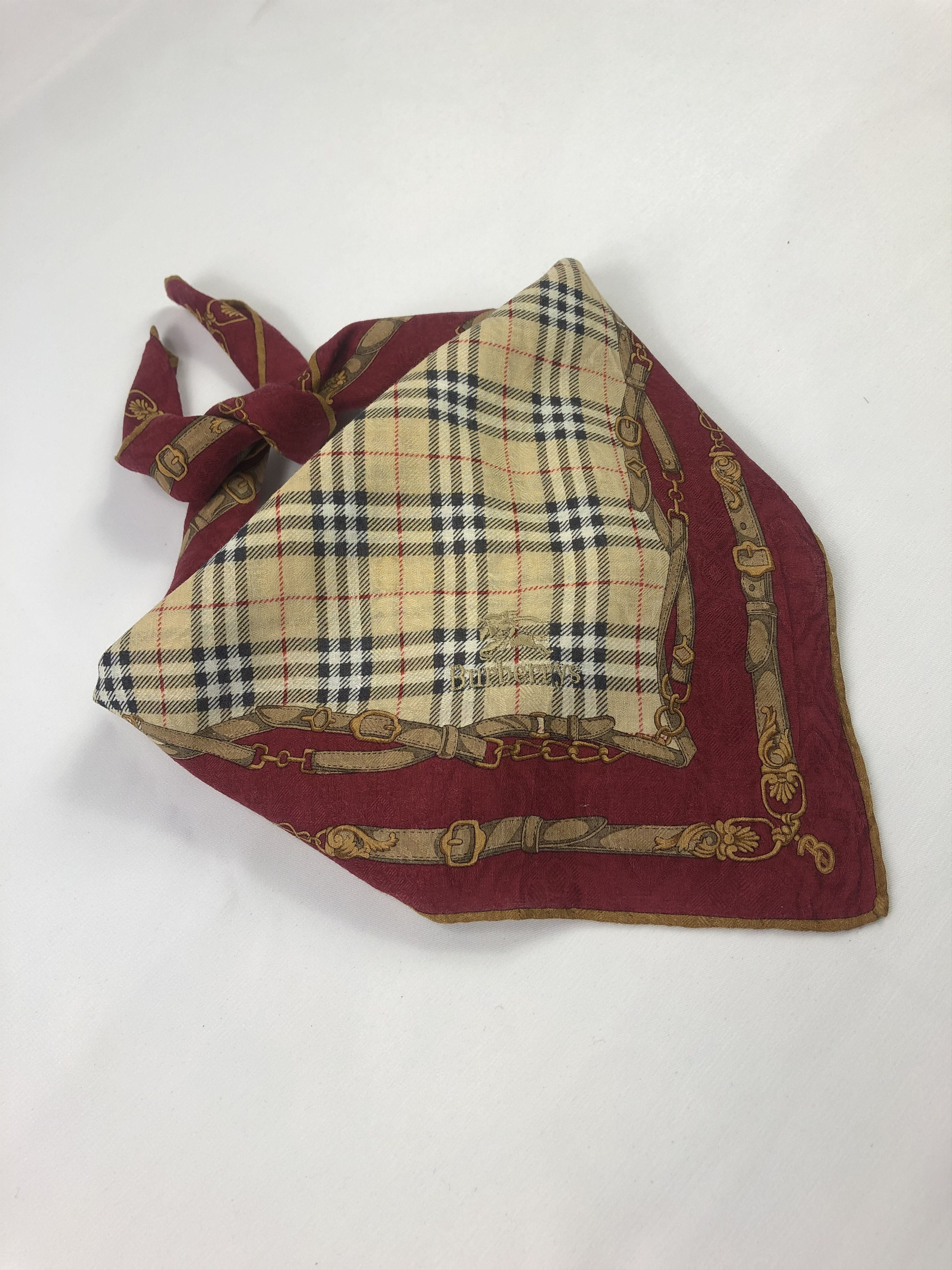 Burberry Burberry Handkerchief / Bandana / Neckerchief / Headscarf Size ONE SIZE - 2 Thumbnail