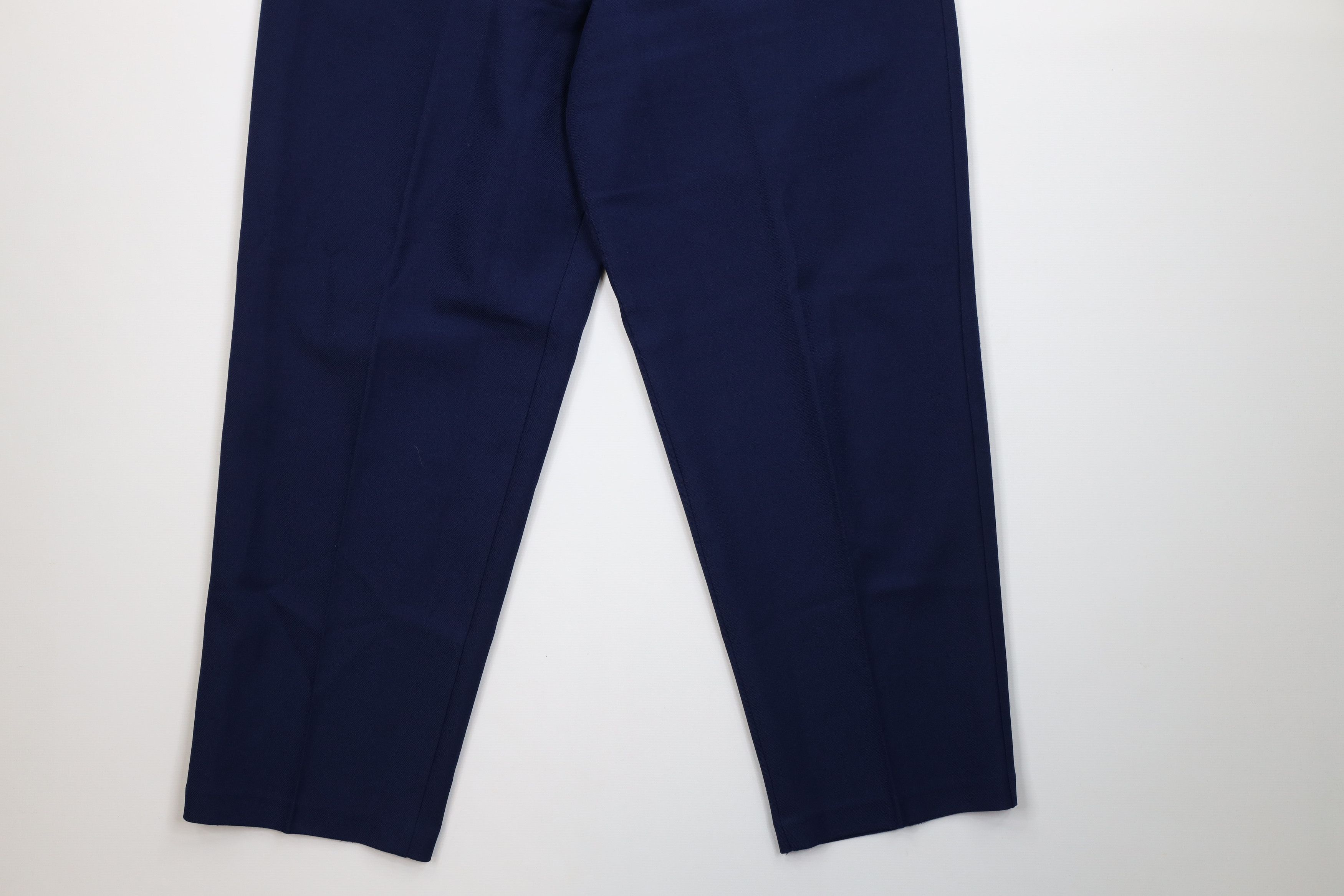 Levi's Vintage 70s 80s Levis Knit Wide Leg Chino Pants Blue USA Size 38" / US 16 / IT 52 - 4 Thumbnail