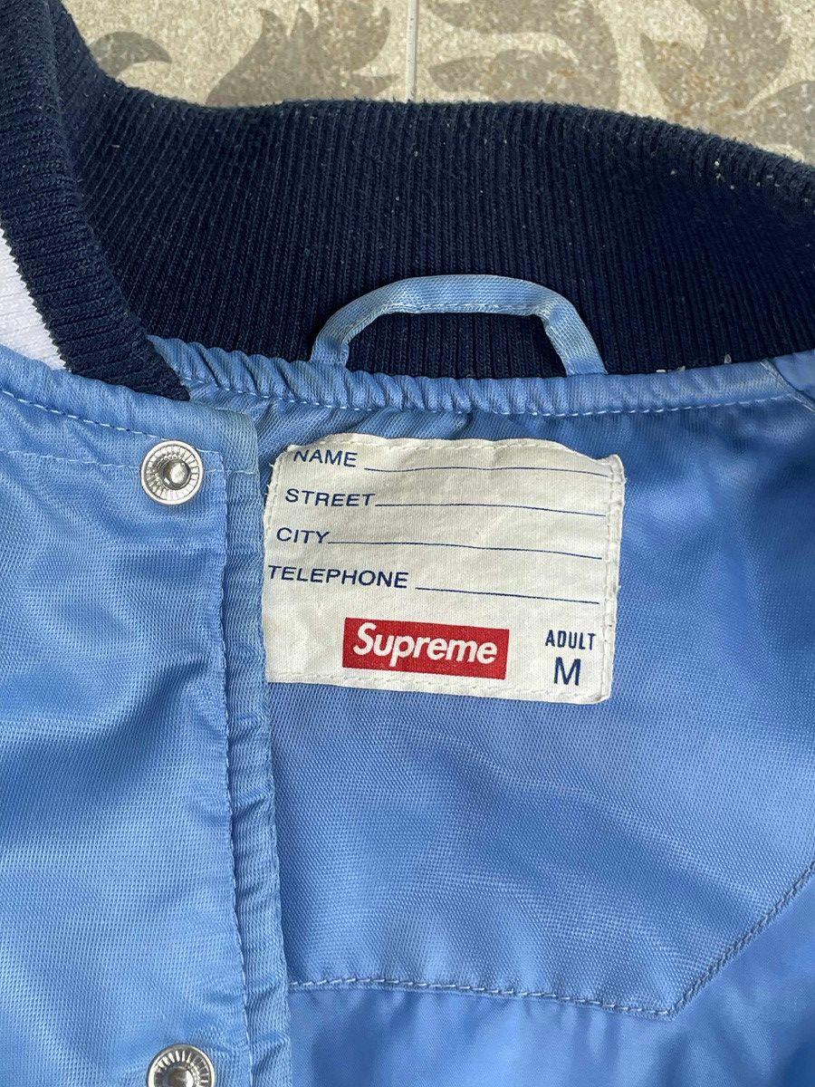 Supreme Jacket Supreme Script Varsity Puffy Blue Rare S 2016 Size US M / EU 48-50 / 2 - 8 Thumbnail