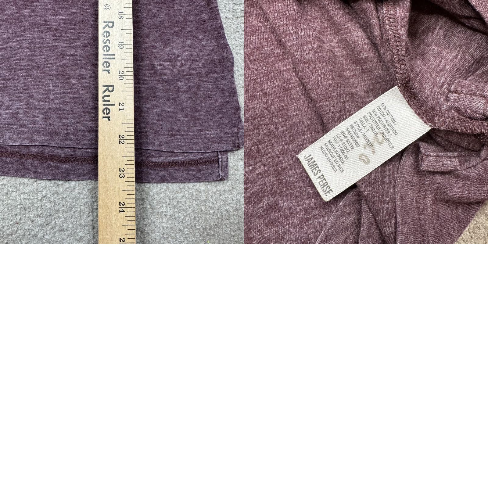 James Perse James Perse T Shirt Women's Red Short Sleeve V Neck Casual Lightweight Regular Size 00 XS? Size XXS / US 00 / IT 34 - 8 Thumbnail