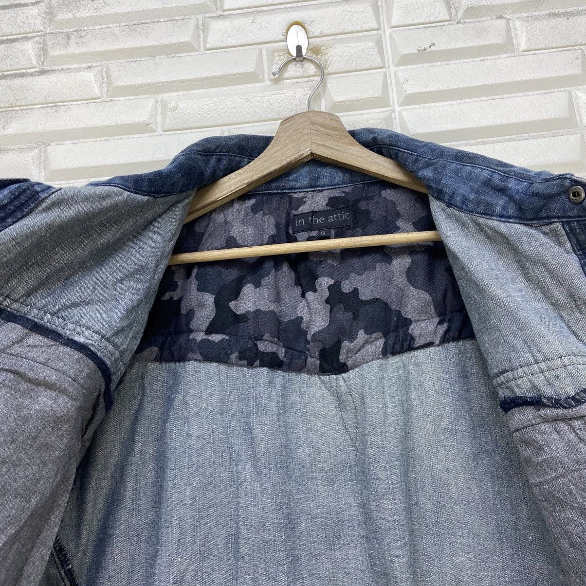 In The Attic 🔥In The Attic Camouflage Synthetic Leather + Denim Jacket Size US XXL / EU 58 / 5 - 21 Thumbnail