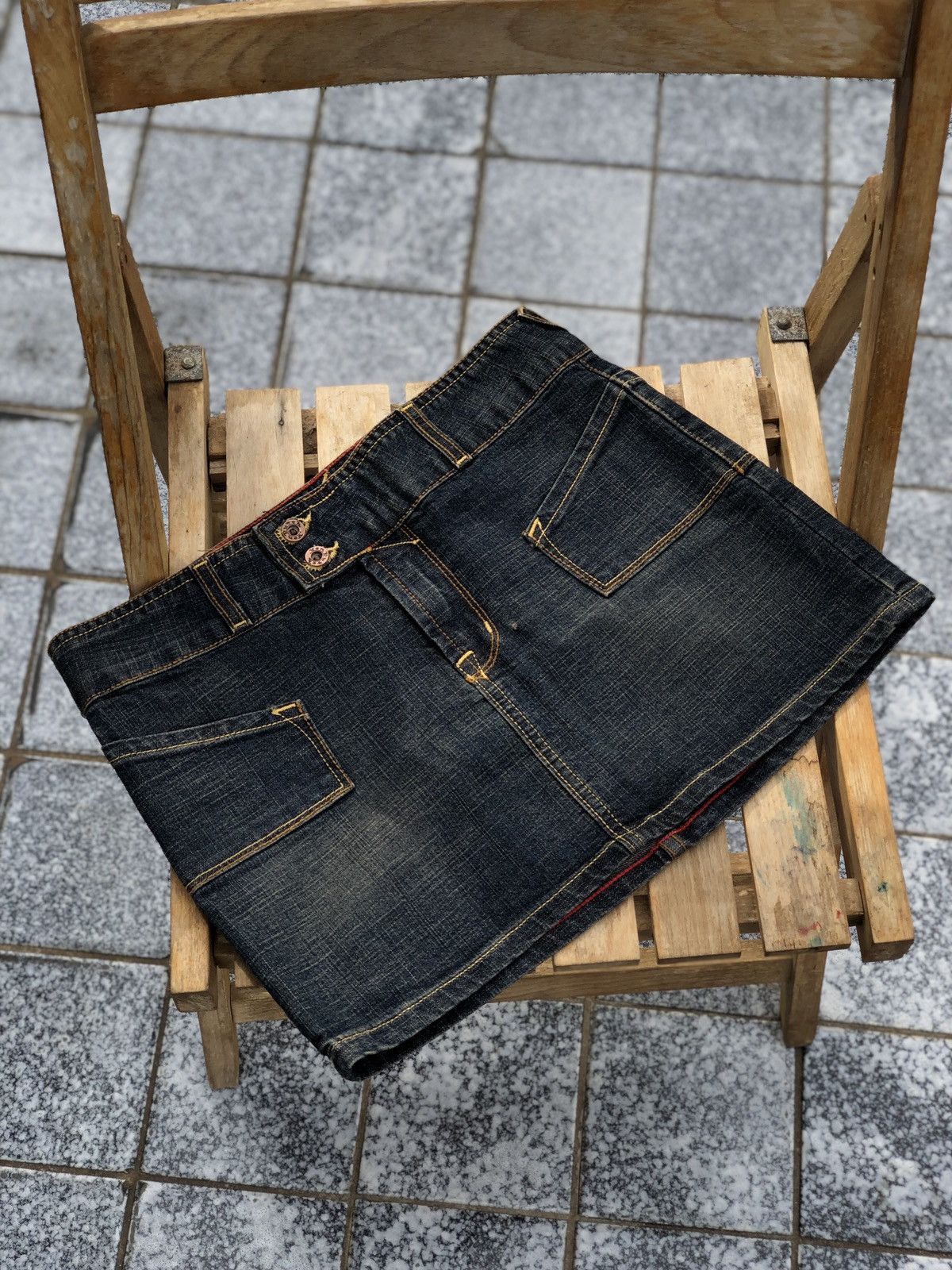 Vintage × Von Dutch Vintage mini skirt Von Dutch Y2K Size 27" / US 4 / IT 40 - 2 Thumbnail