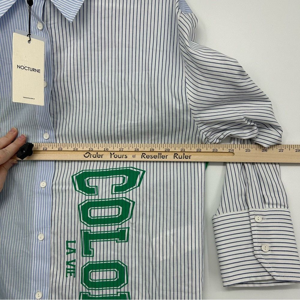 NOCTURNE NOCTURNE PRINTED DETAILED GARNISH SHIRT STRIPED OVERSIZED Size S / US 4 / IT 40 - 13 Thumbnail