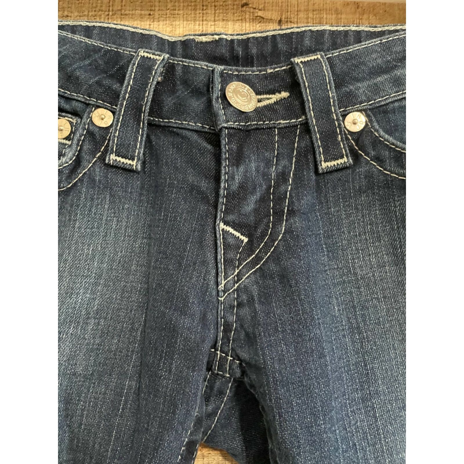 True Religion True Religion Women's Jeans Size 26 Dark Wash Skinny Denim 100% Cotton Regular Rise LS Pockets Blue Denim Skinny Jeans Women Size 26" / US 2 / IT 38 - 3 Thumbnail