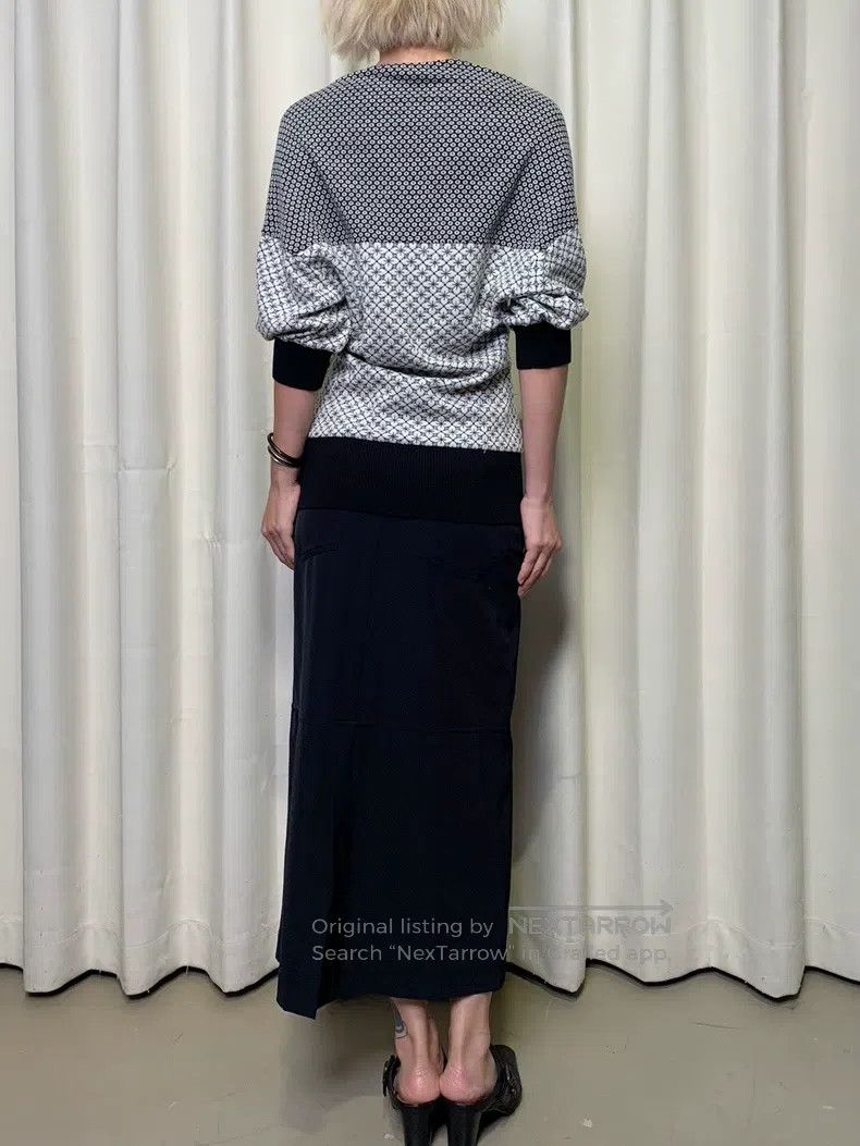 Kenzo Kenzo Kimono Bat Sleeve Knit Patchwork Top Size S / US 4 / IT 40 - 3 Thumbnail