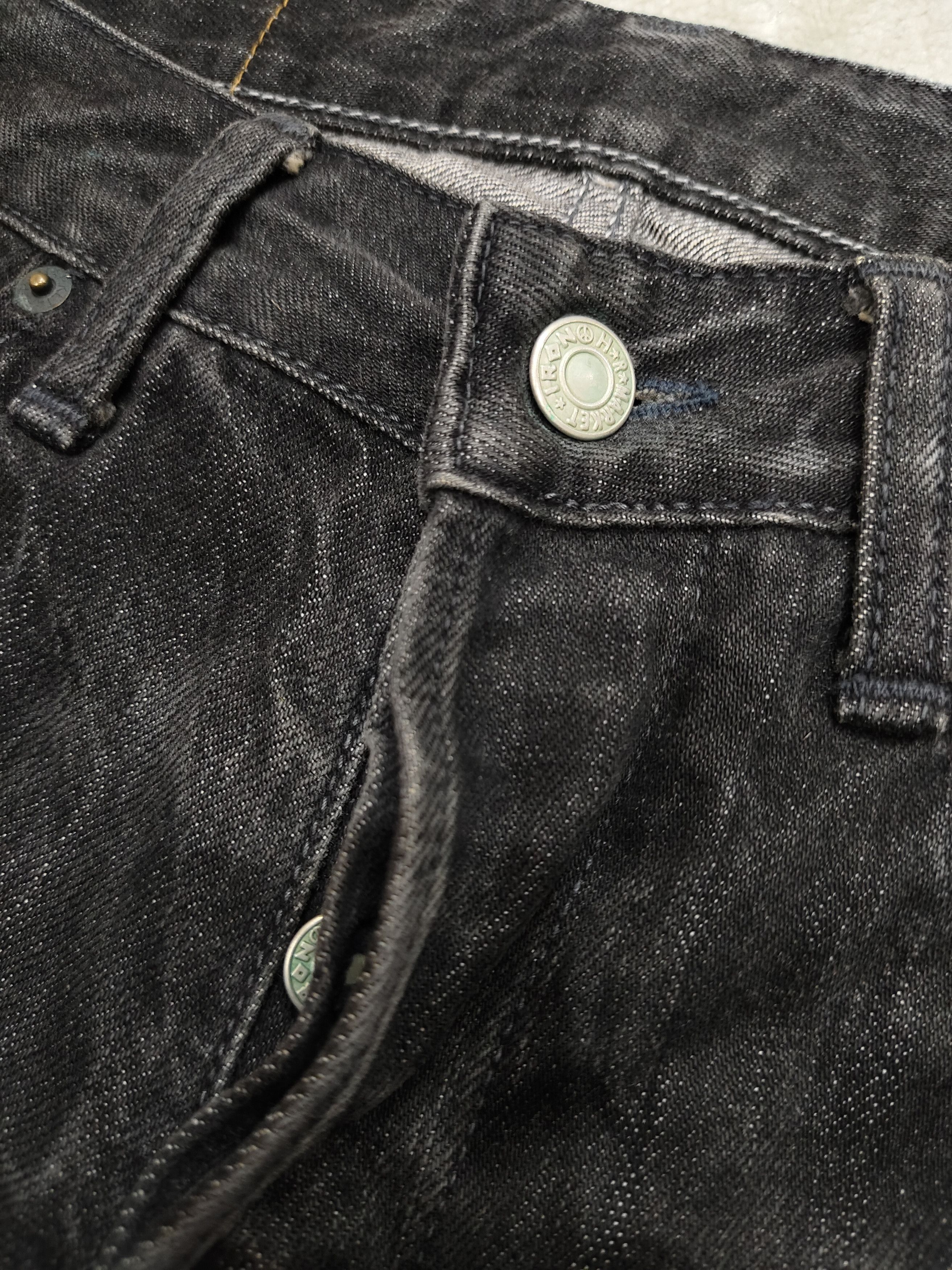 HOLLYWOOD RANCH MARKET HRM 🇯🇵 Natural Faded Wash Americana Straight Jeans Size US 29 - 3 Thumbnail