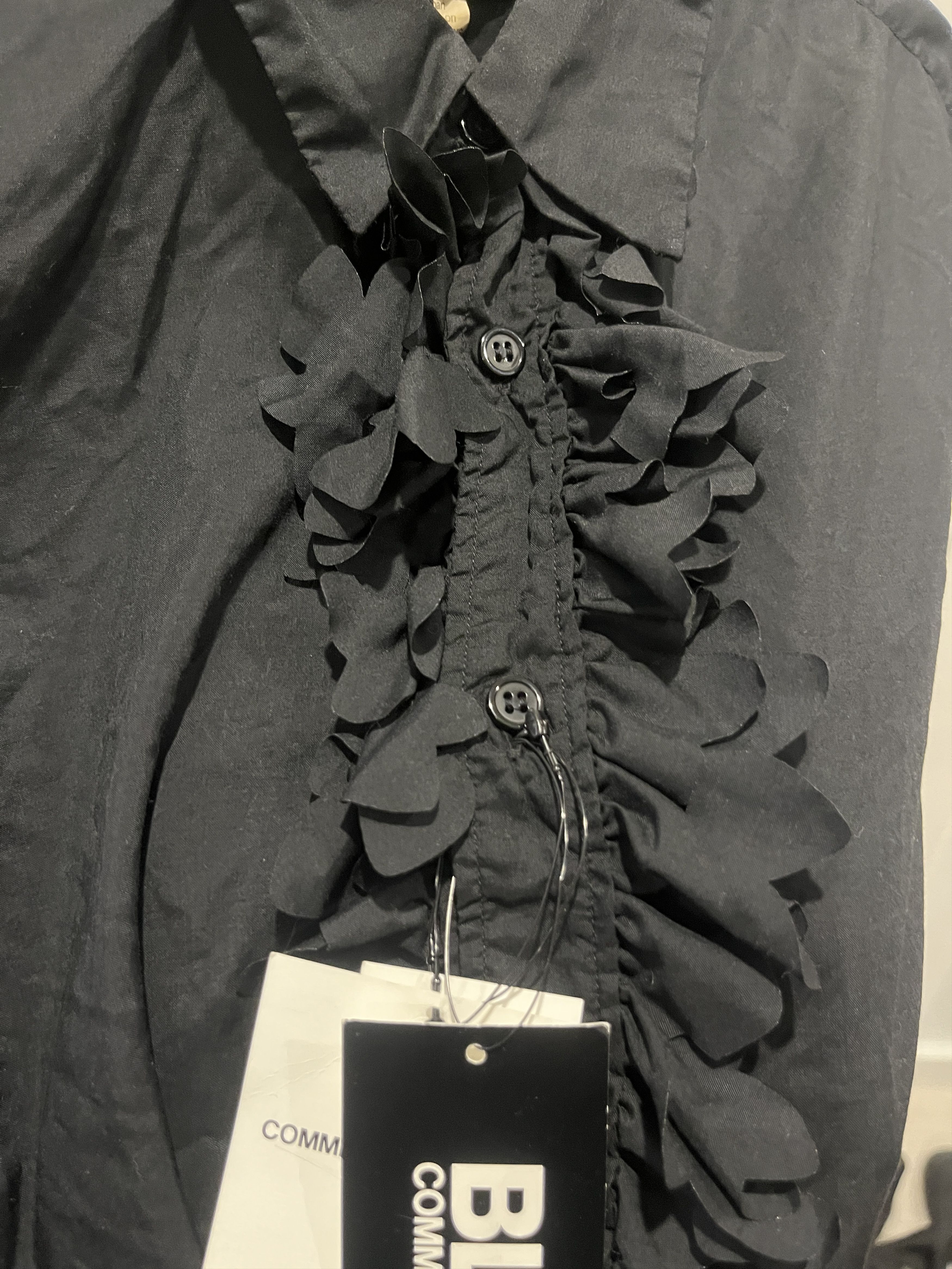 Comme des Garcons Black Comme des Garcones 'Black' Ruffled flower Shirt Size M / US 6-8 / IT 42-44 - 3 Thumbnail