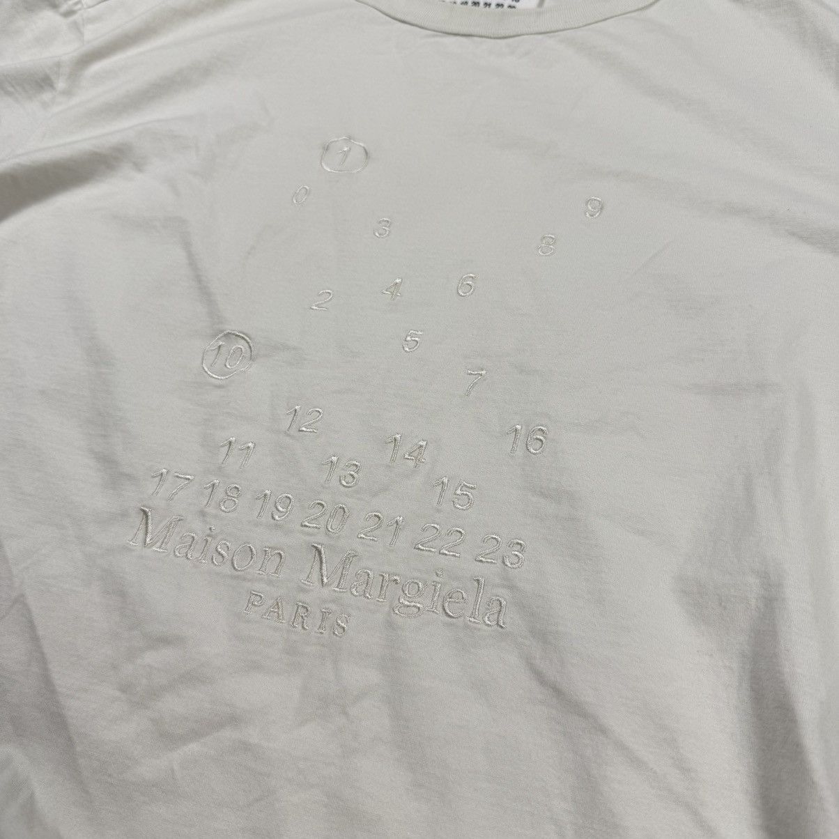 Maison Margiela Maison Marjiela Numbers T-Shirt Size US XL / EU 56 / 4 - 2 Thumbnail