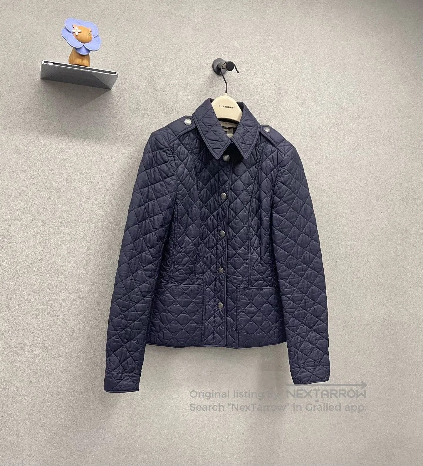 Burberry Burberry Quilted Navy Coat XS. Size XS / US 0-2 / IT 36-38 - 3 Thumbnail