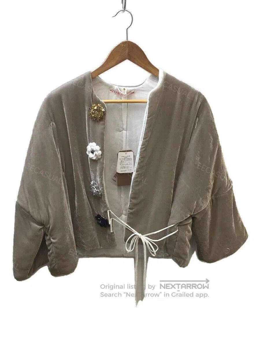 RIPVANWINKLE TOWAVASE Gray Silk Velvet Cotton Jacket. Size M / US 6-8 / IT 42-44 - 5 Thumbnail