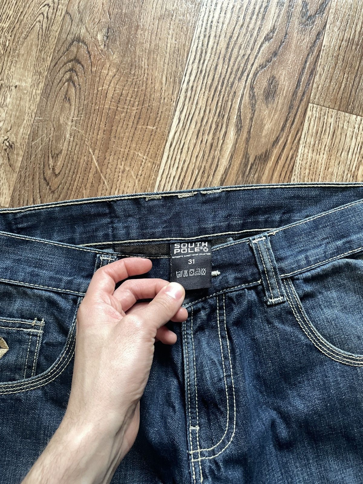 Southpole Crazy Vintage Y2K Baggy Southpole Jeans Skater Opium Size US 31 - 10 Thumbnail