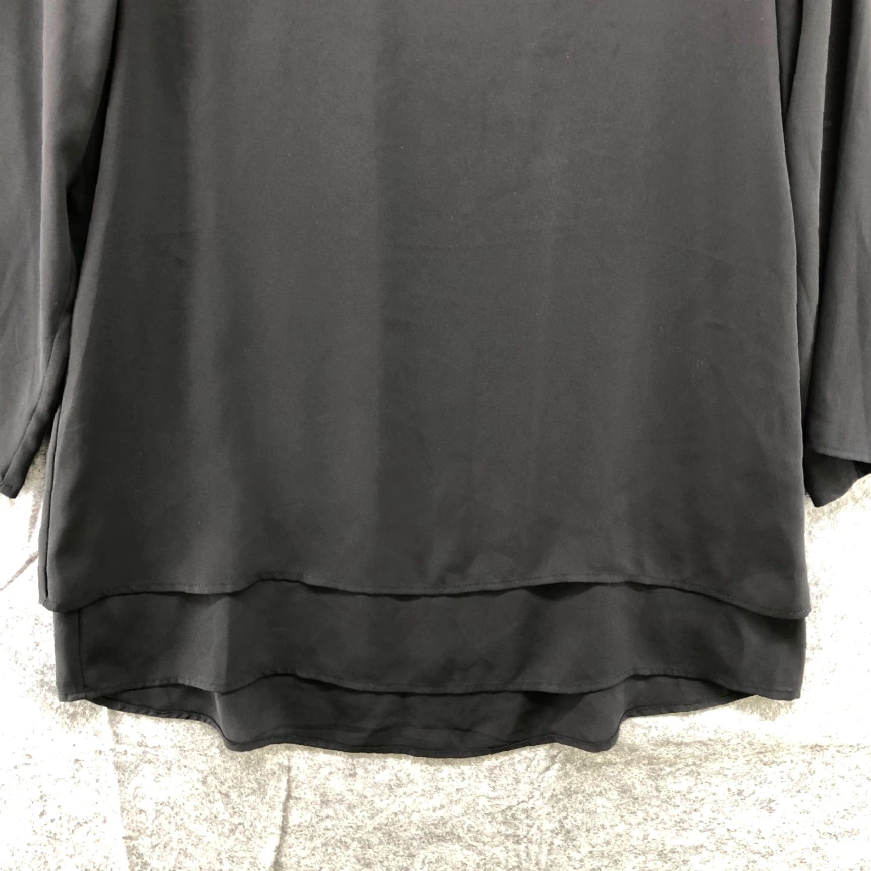 Vintage The Limited Blouse Womens S Black Chiffon Tiered Long Sleeve Tunic Formal Size S / US 4 / IT 40 - 4 Thumbnail