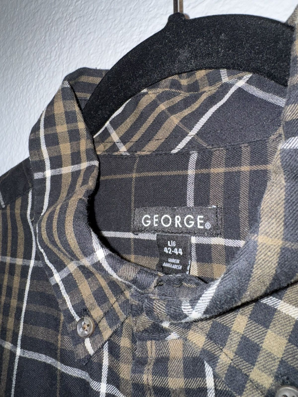 George Vintage George Flannel Button Up Size US L / EU 52-54 / 3 - 3 Thumbnail