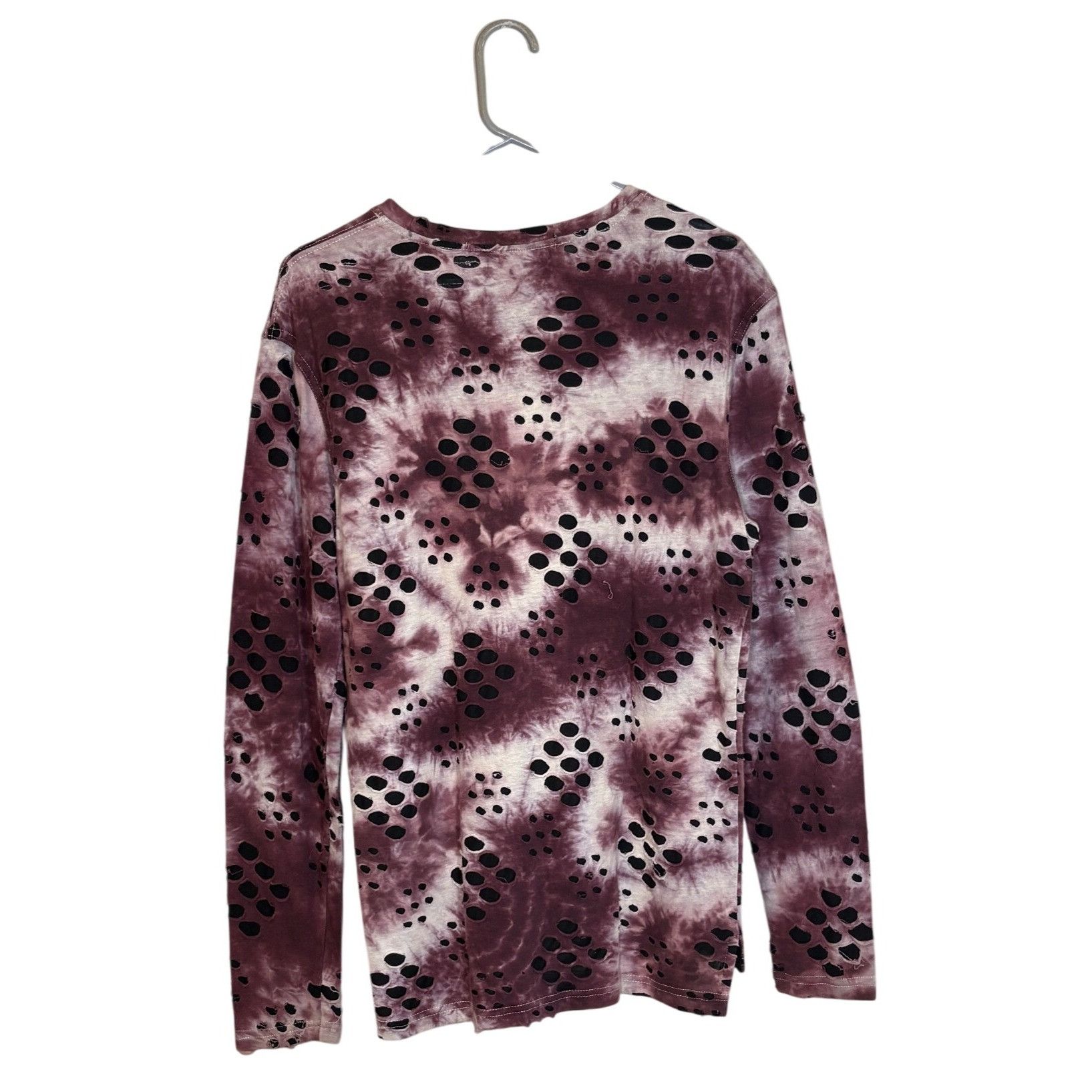 Hudson Outerwear Hudson Outerwear Womans Tie-Dye Distressed Long-Sleeve Shir Size M / US 6-8 / IT 42-44 - 3 Thumbnail